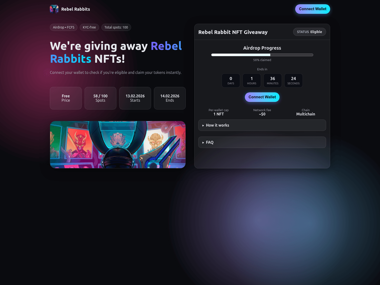 Screenshot of rebelrabbits.info
