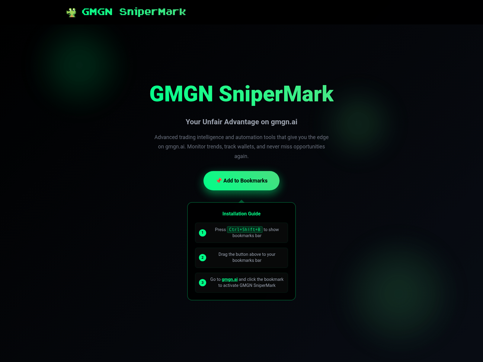 Screenshot of gmgnsnipersmarks.life
