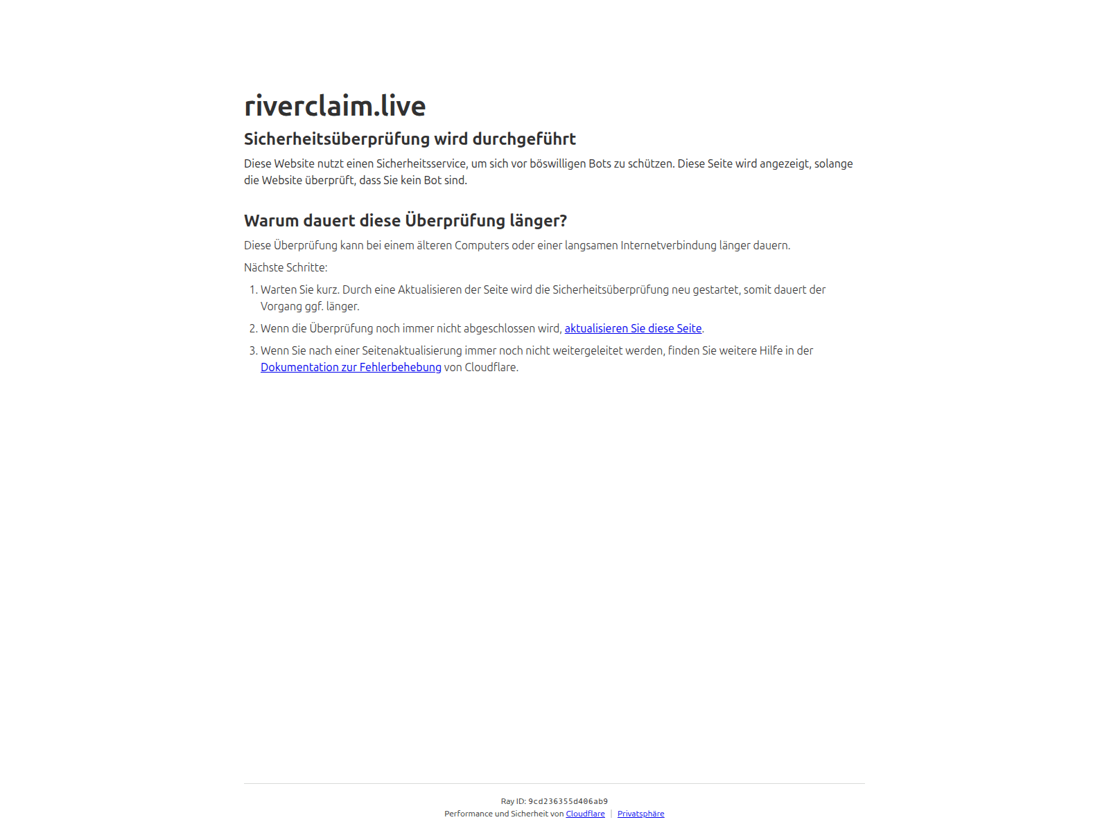 Screenshot of riverclaim.live