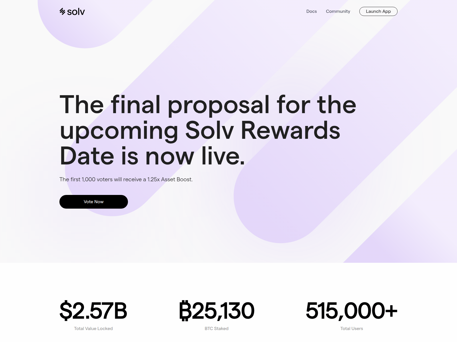 Screenshot of solvoterewards.live