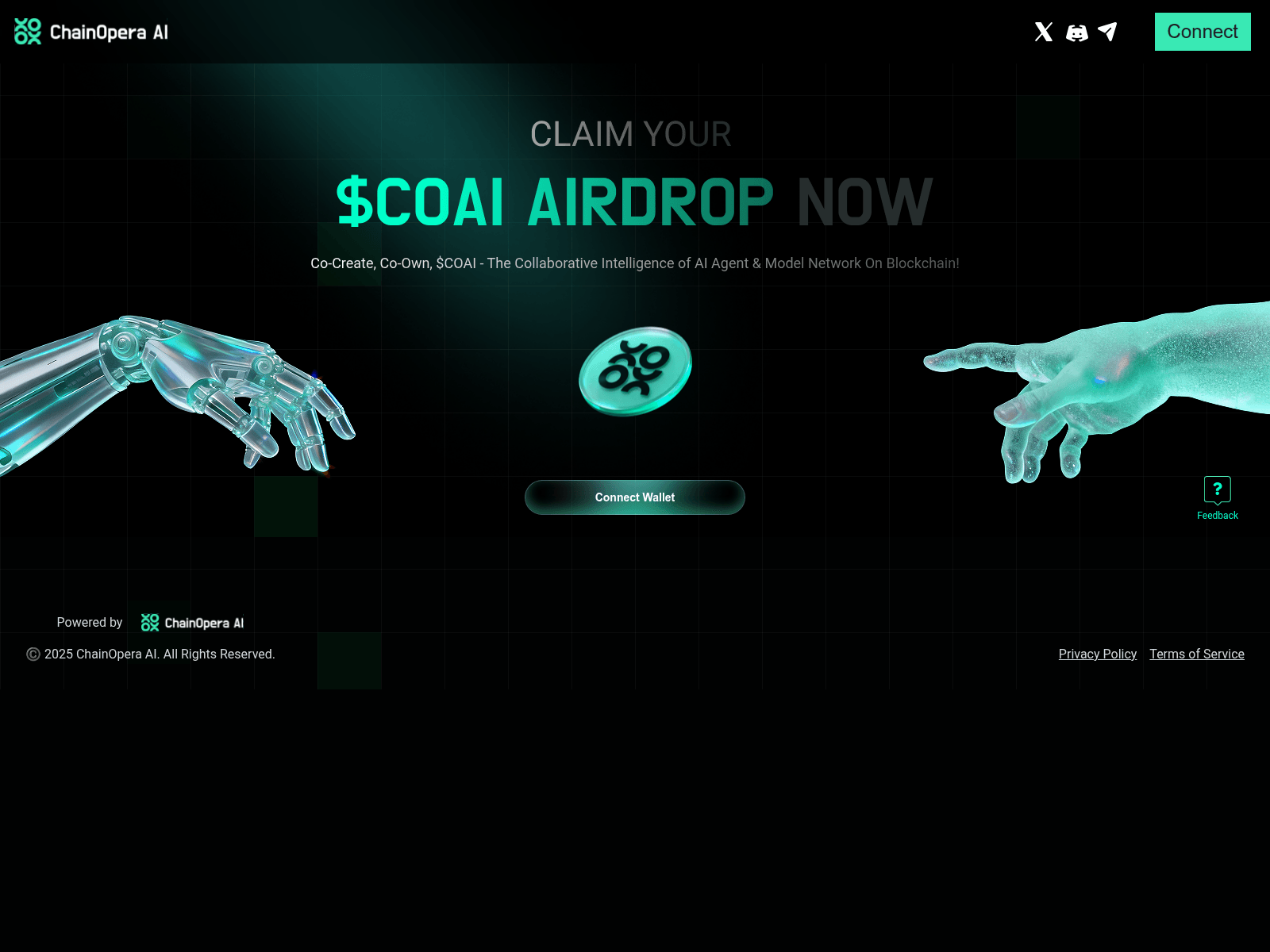 Screenshot of chainopera.live