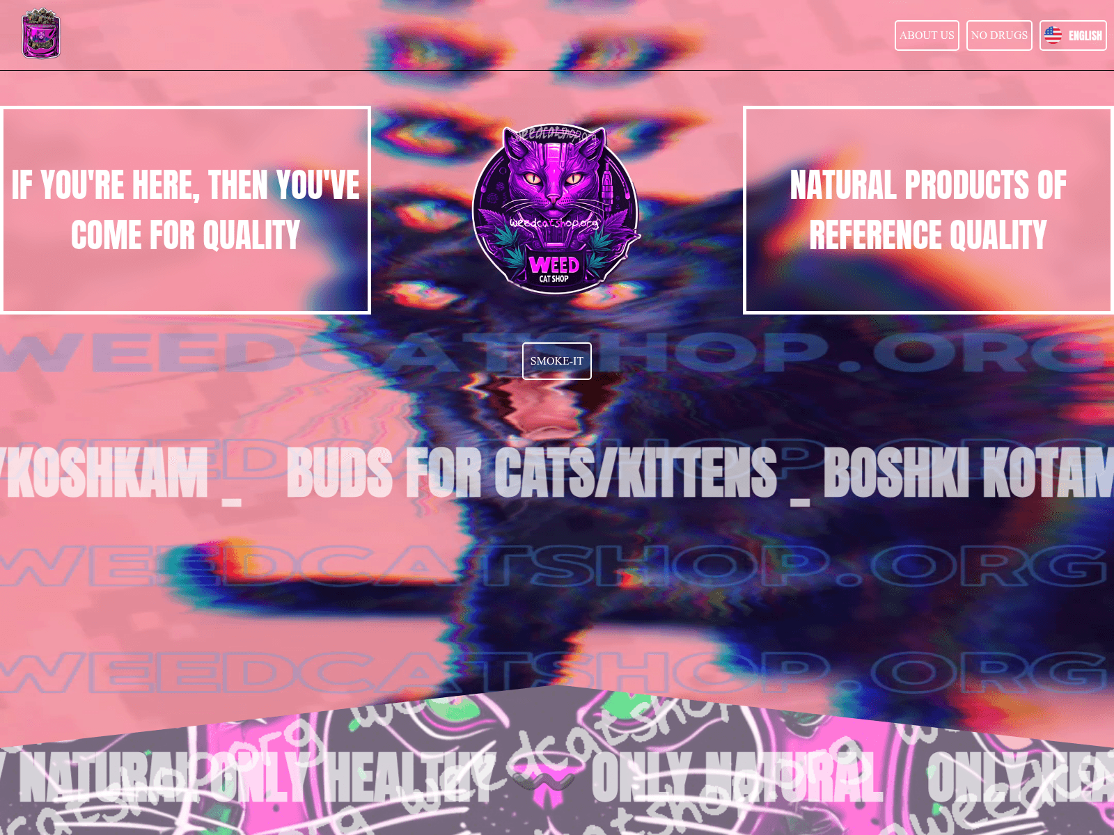 Screenshot of weedcatshop.org