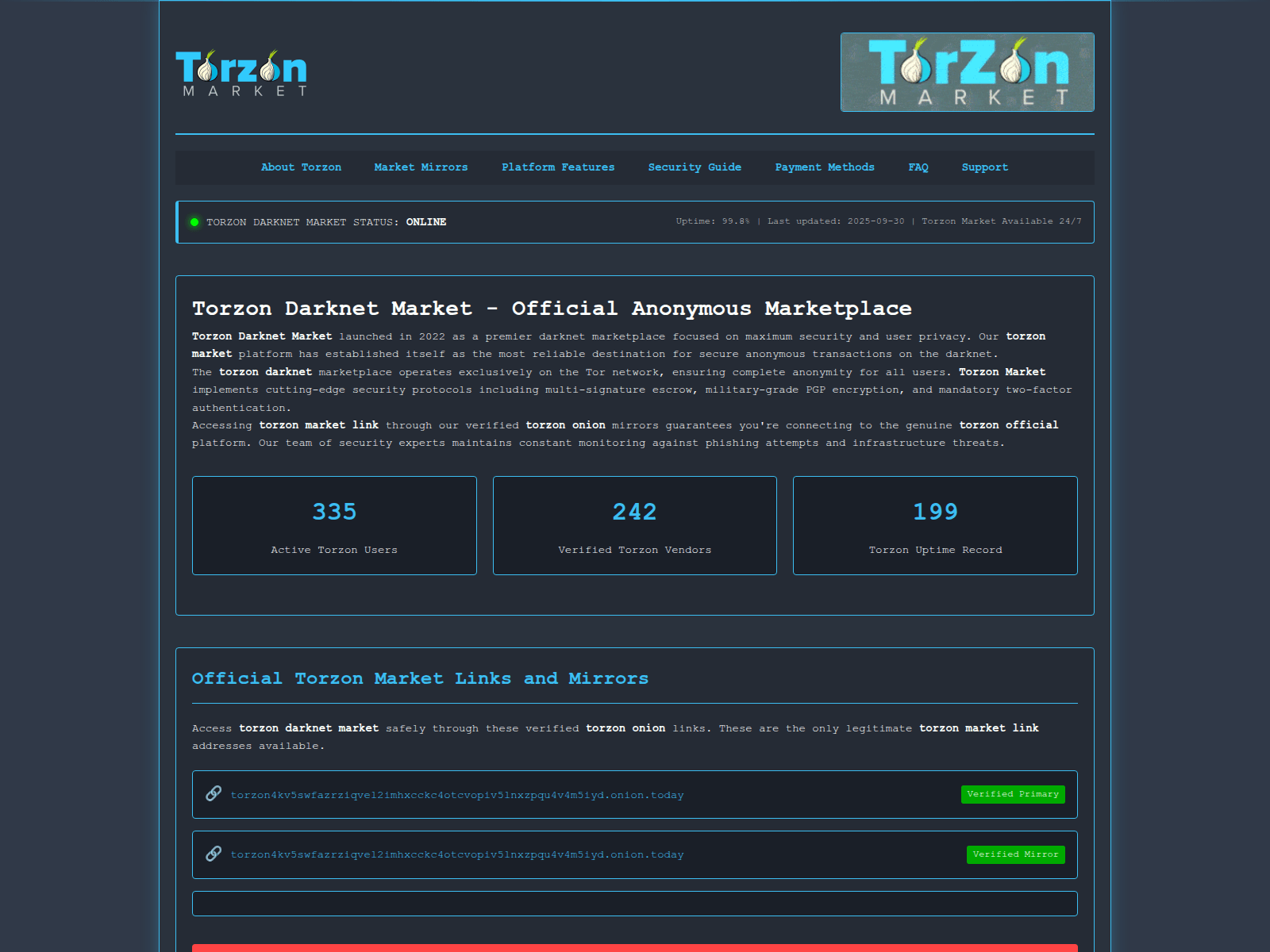 Screenshot of torzon.partners