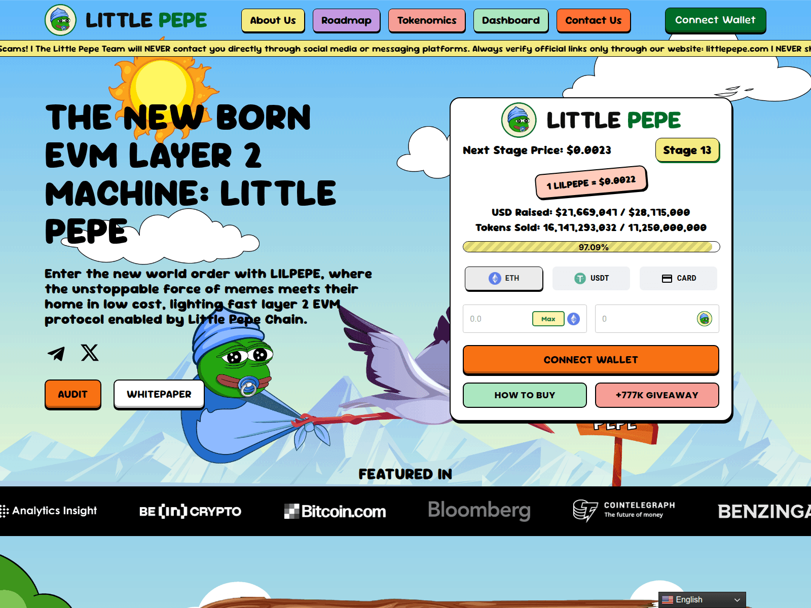 Screenshot of littlepepesite.pro