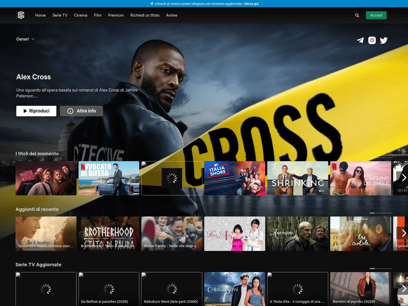 Screenshot of streamingcommunity.reviews