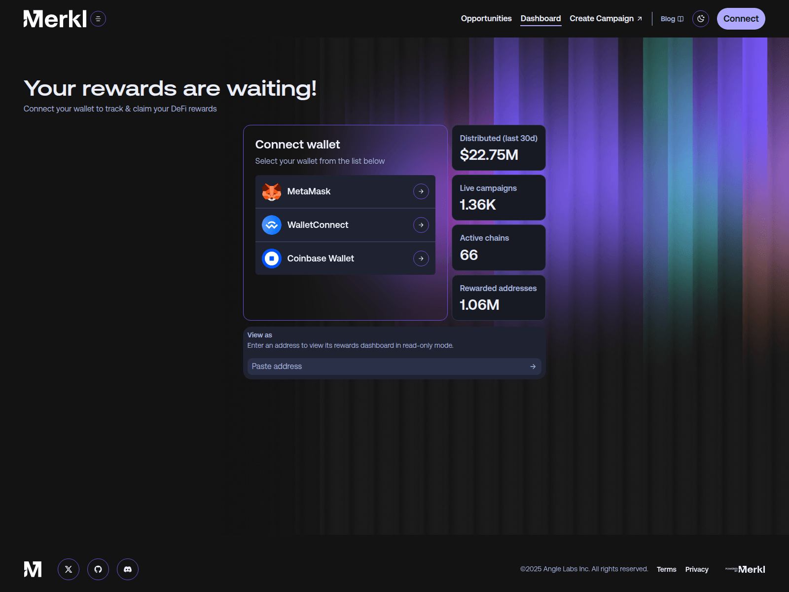 Screenshot of merkl.sale