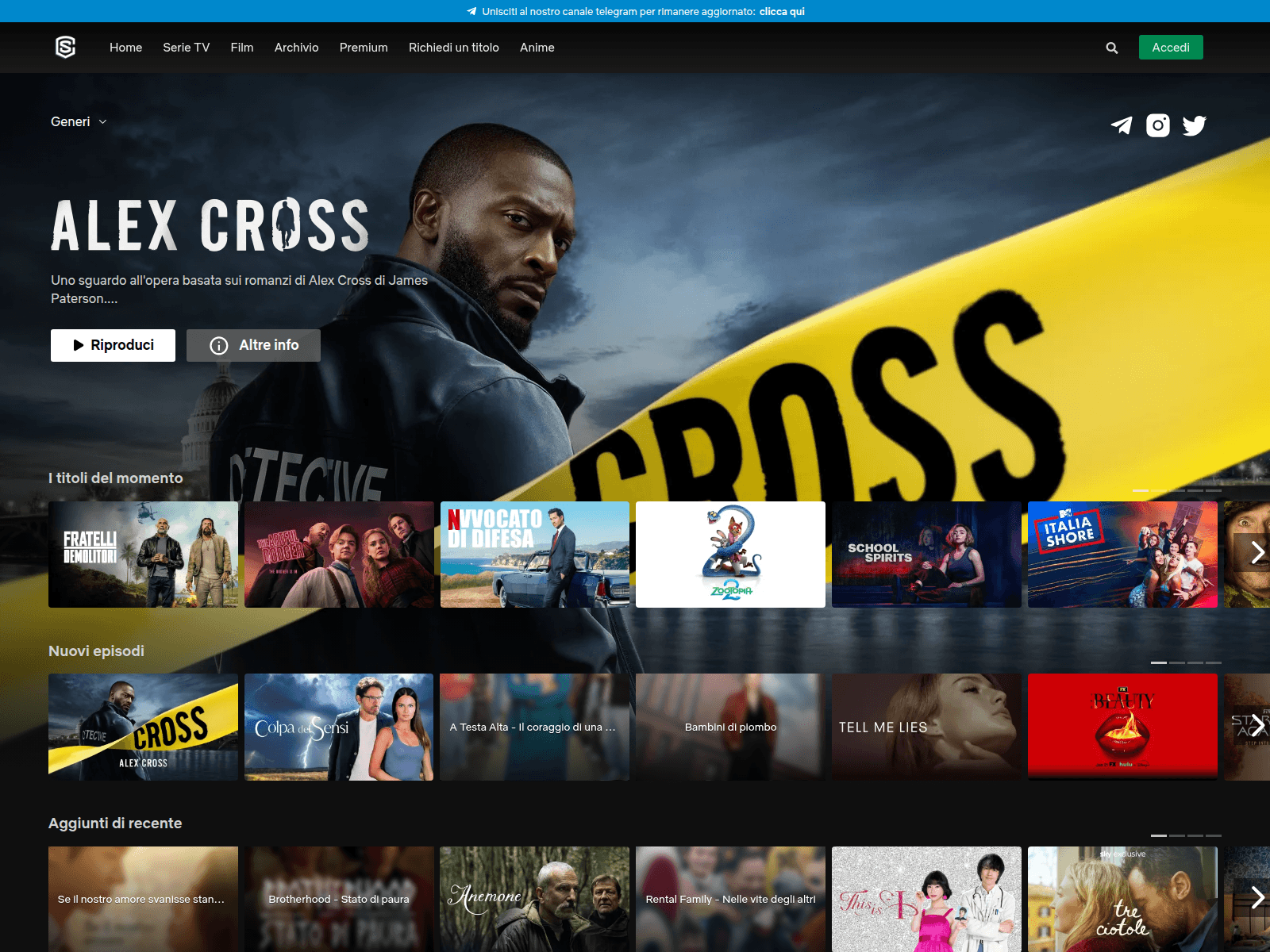 Screenshot of streaming-community.sale