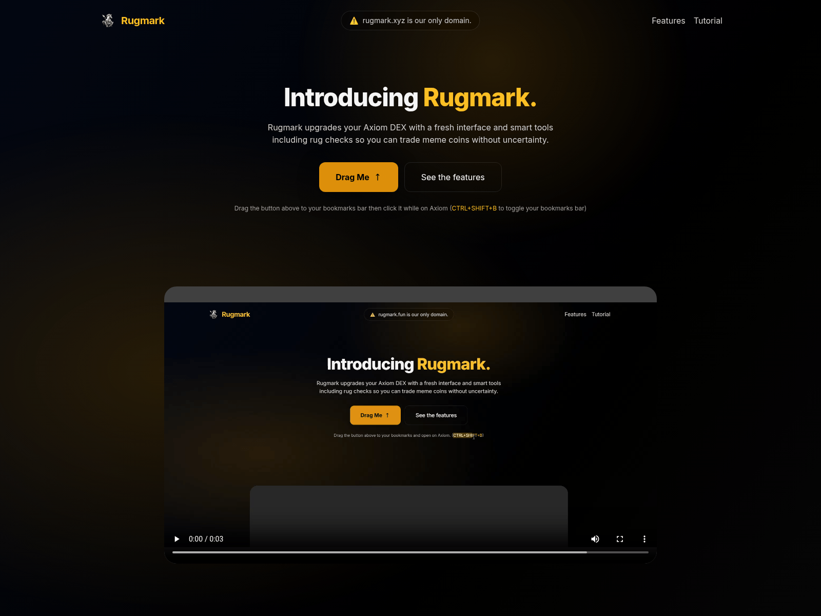 Screenshot of rugmark.xyz