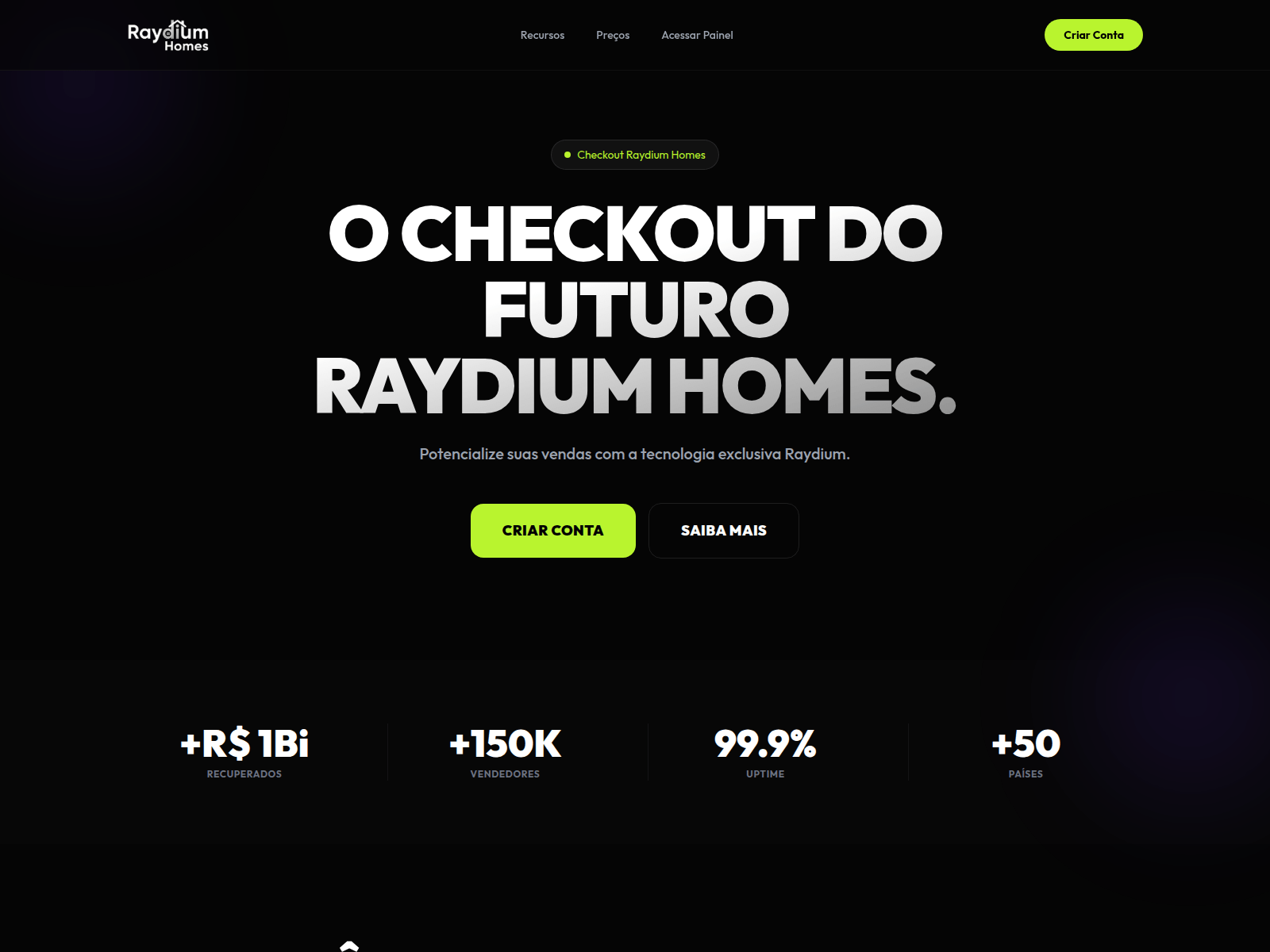 Screenshot of raydium.homes