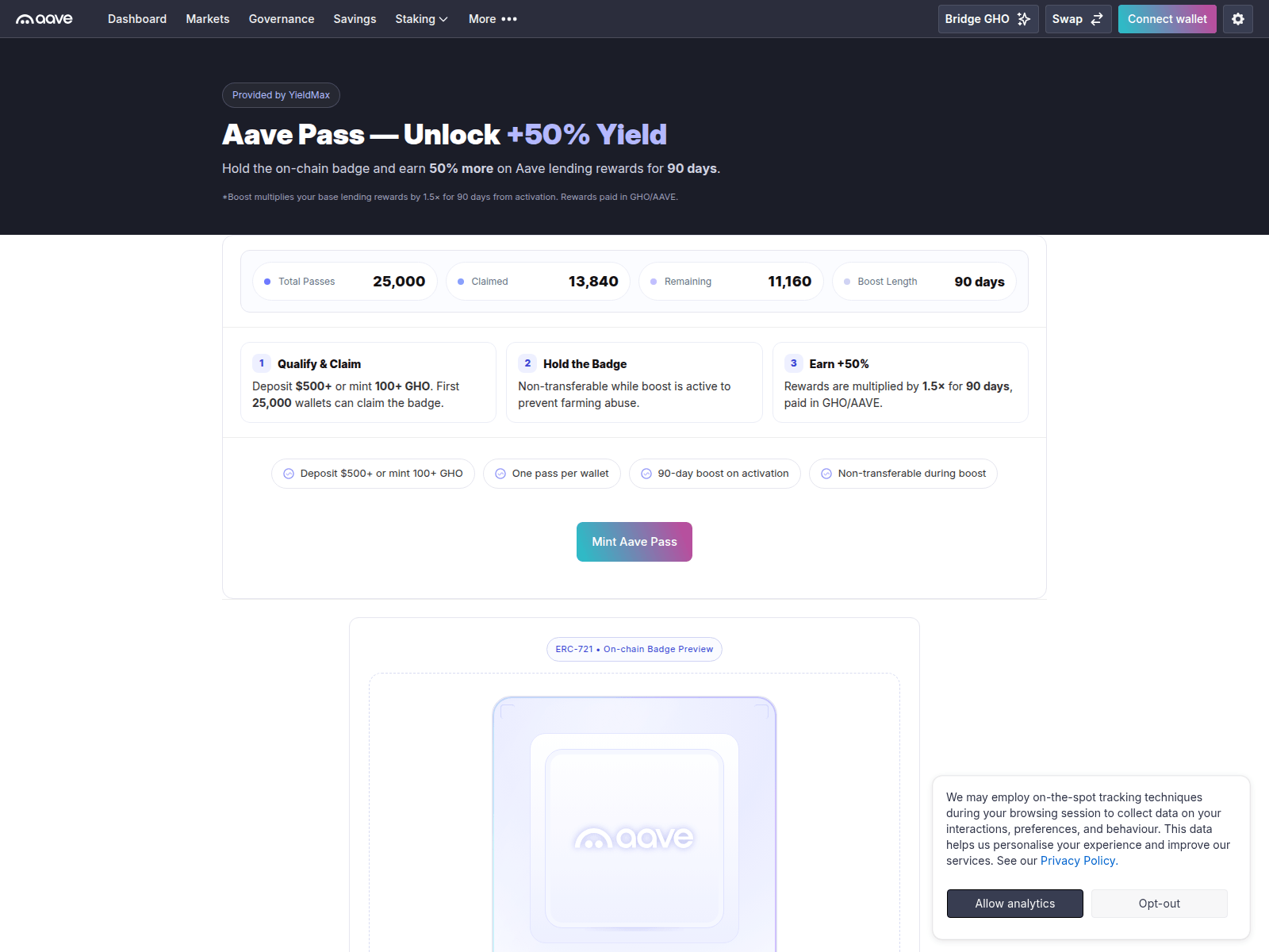 Screenshot of foundings.xyz