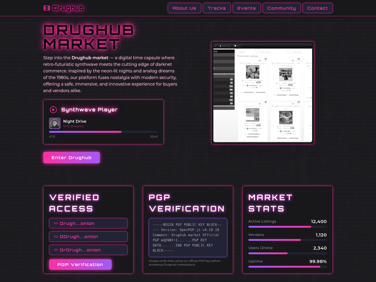 Screenshot of drughub-market.xyz