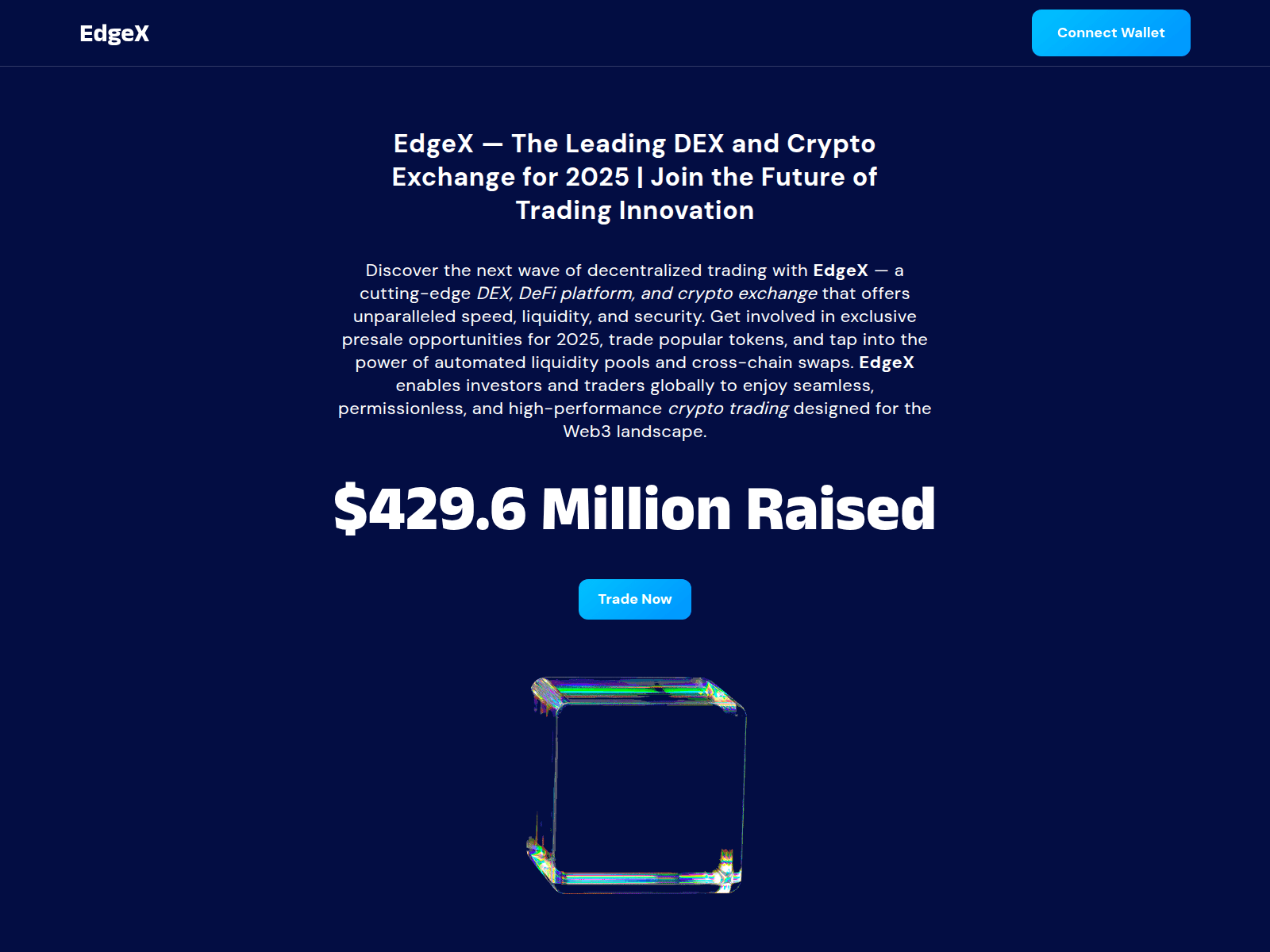 Screenshot of edgexdex.xyz