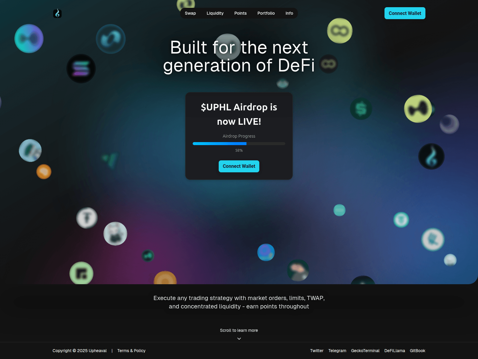 Screenshot of upheavalfi.xyz