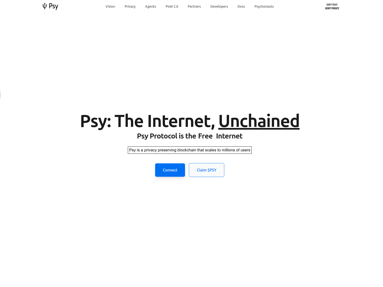 Screenshot of psy-foundation.xyz