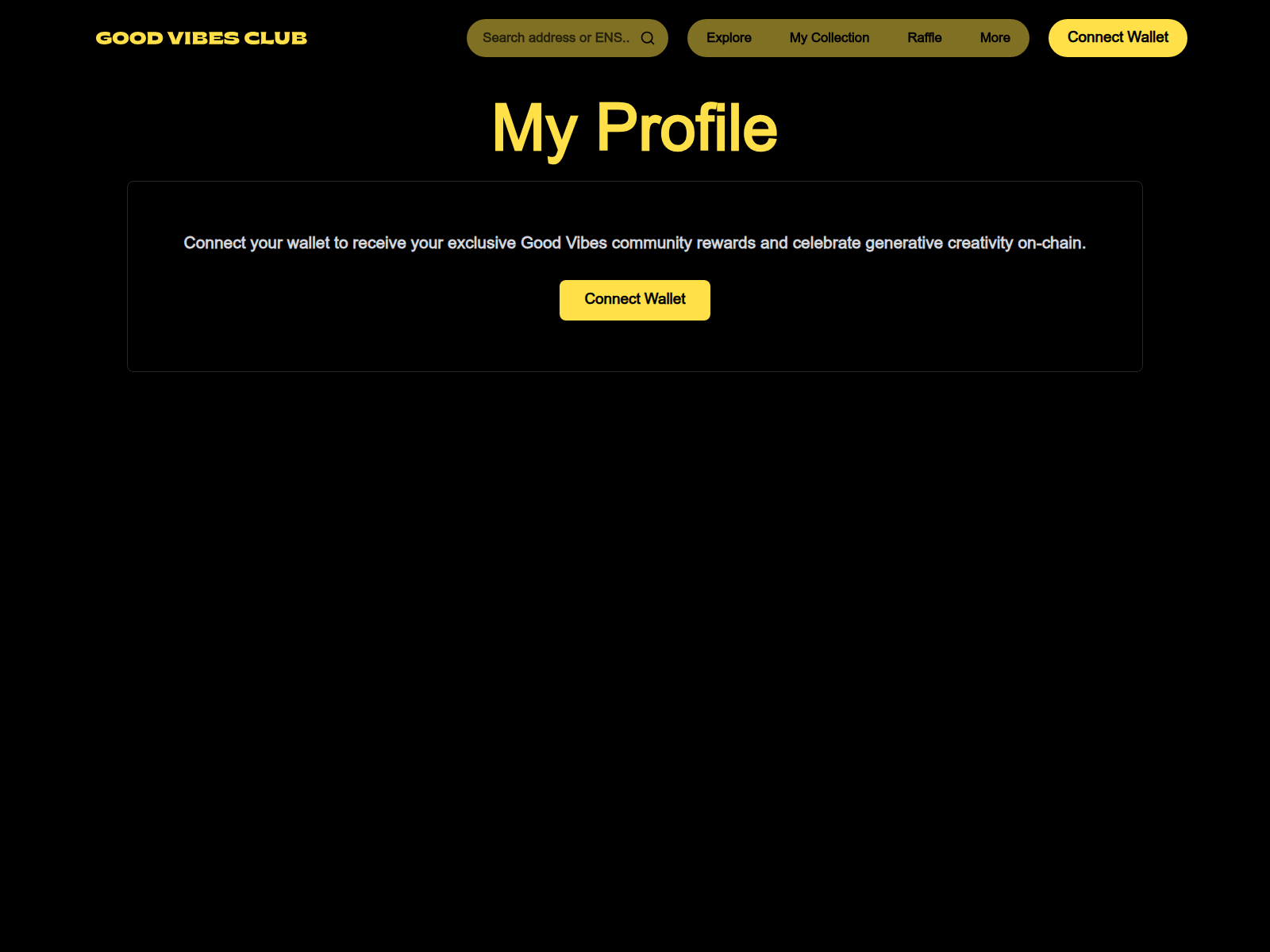 Screenshot of goodvibeclub.xyz