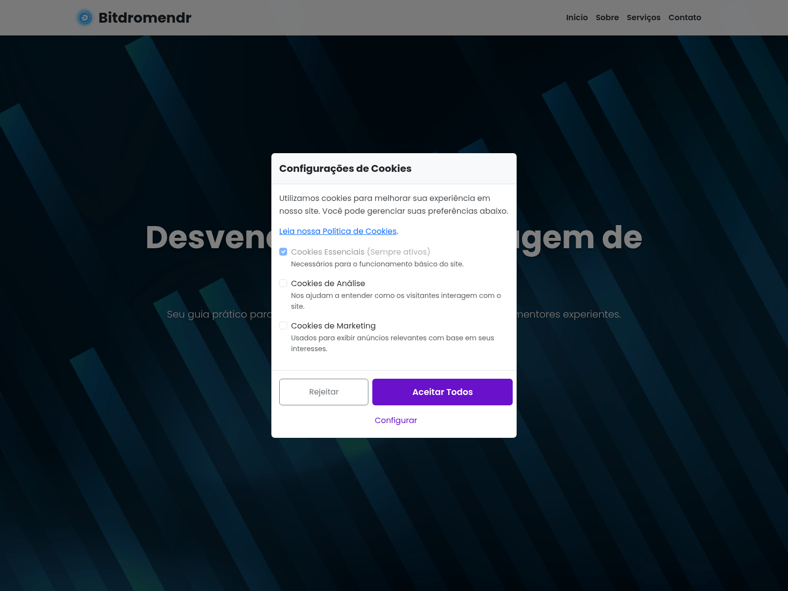 Screenshot of hyptercomer.xyz