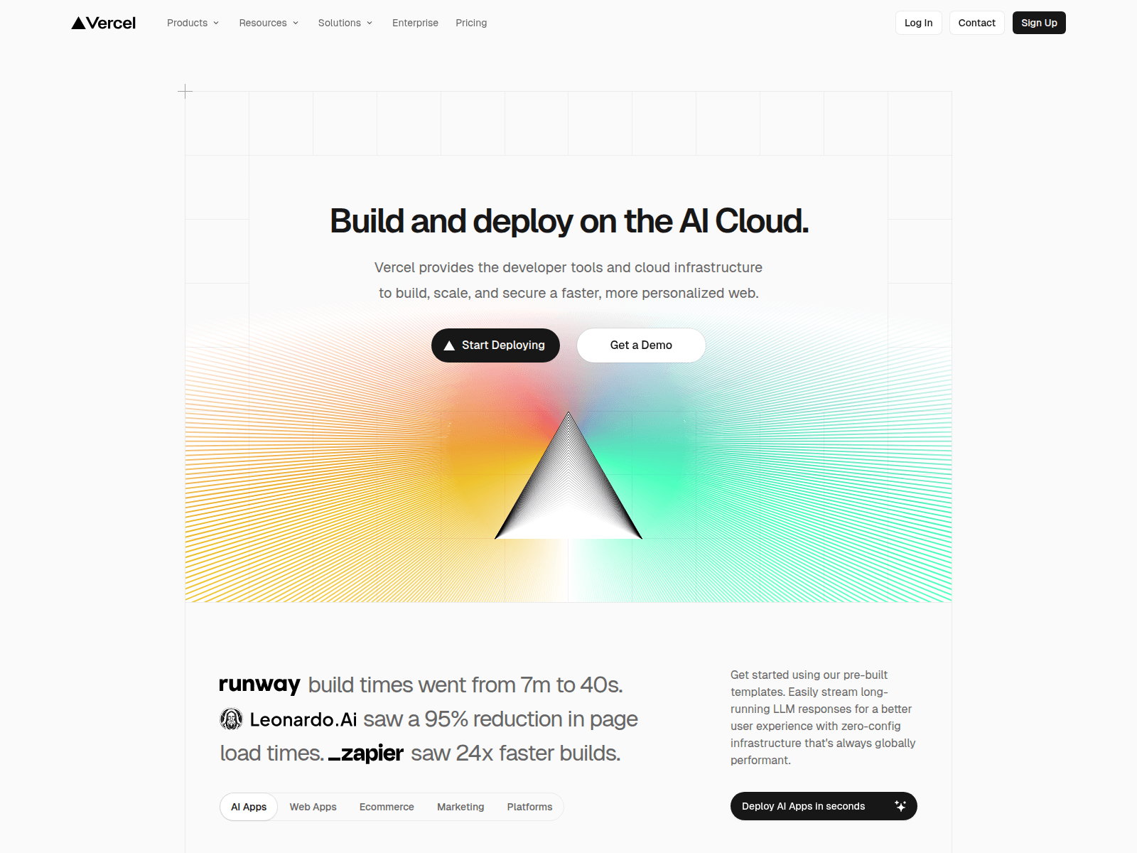 Screenshot of atvercel.com