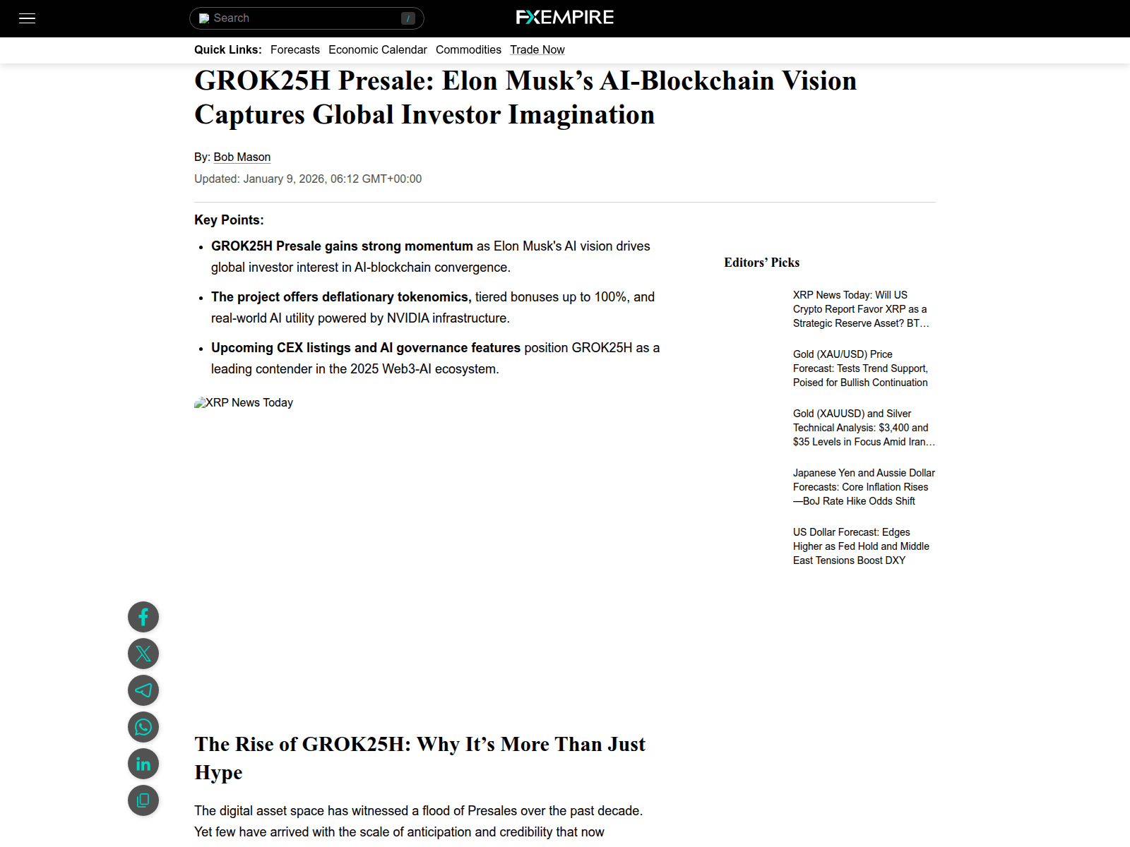 Screenshot of grok25h-fxempire.com