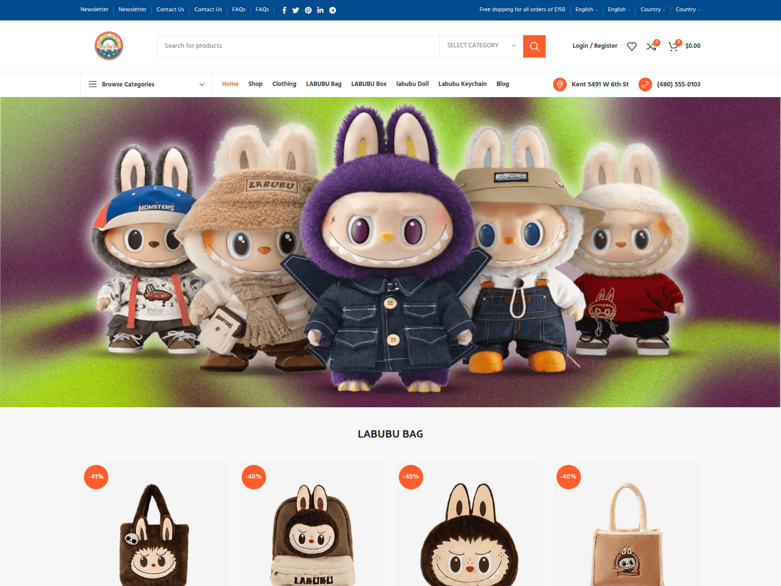 Screenshot of labubullc.com