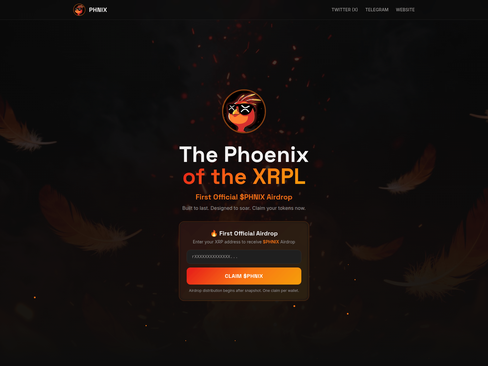 Screenshot of phnixxrpl.com