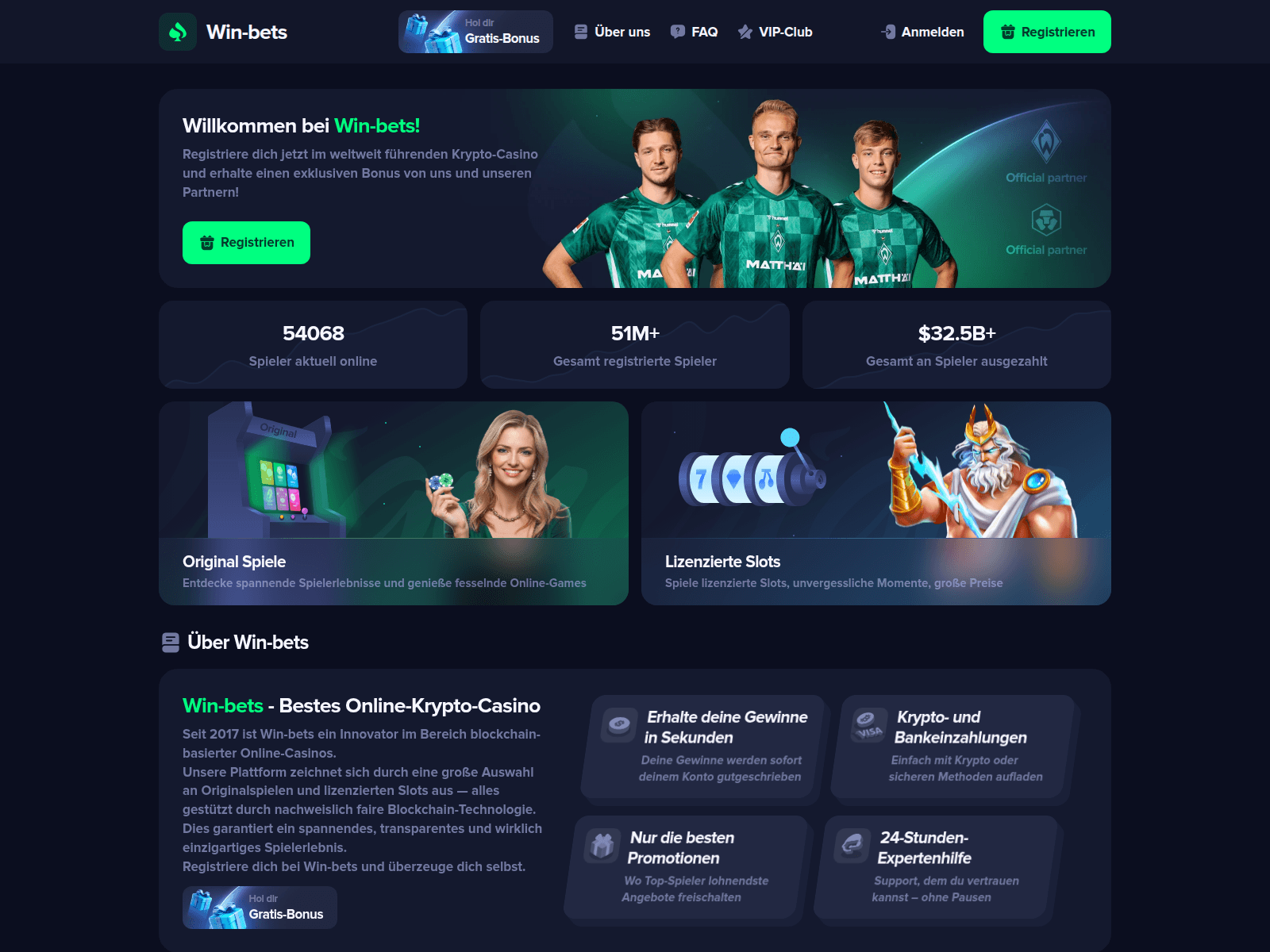 Screenshot of win-bets.live