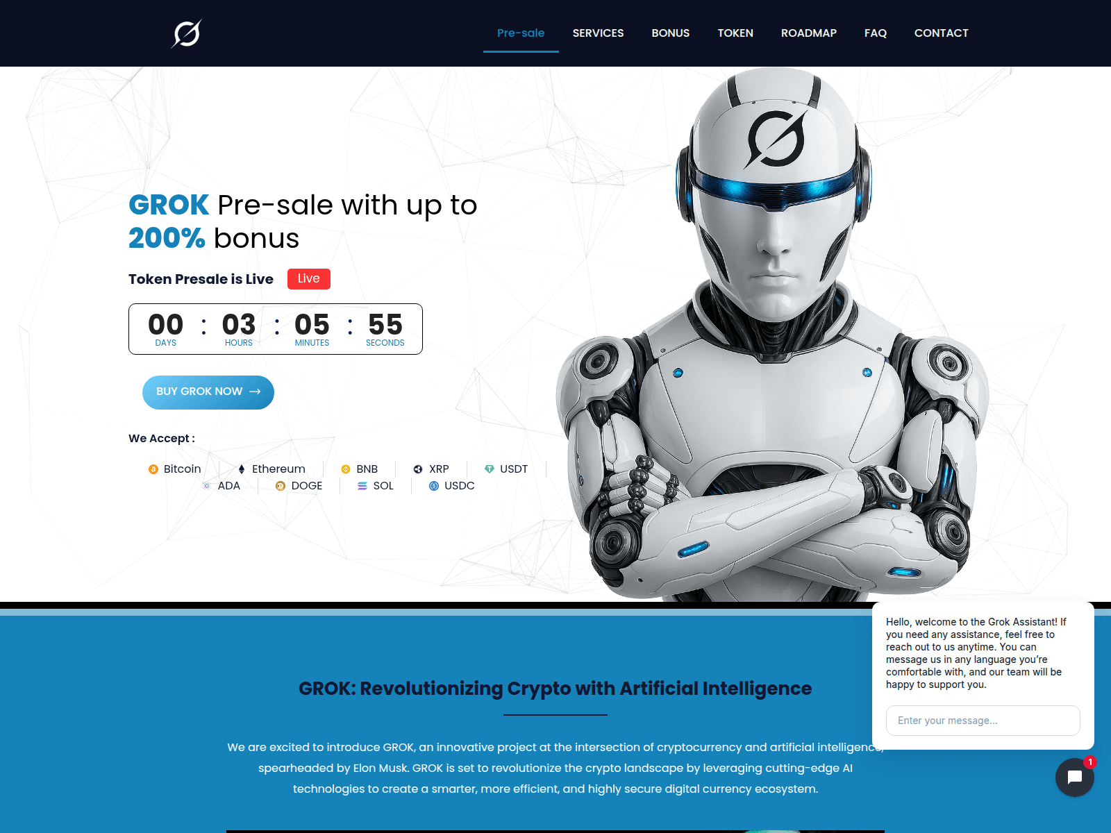 Screenshot of grokverse.net