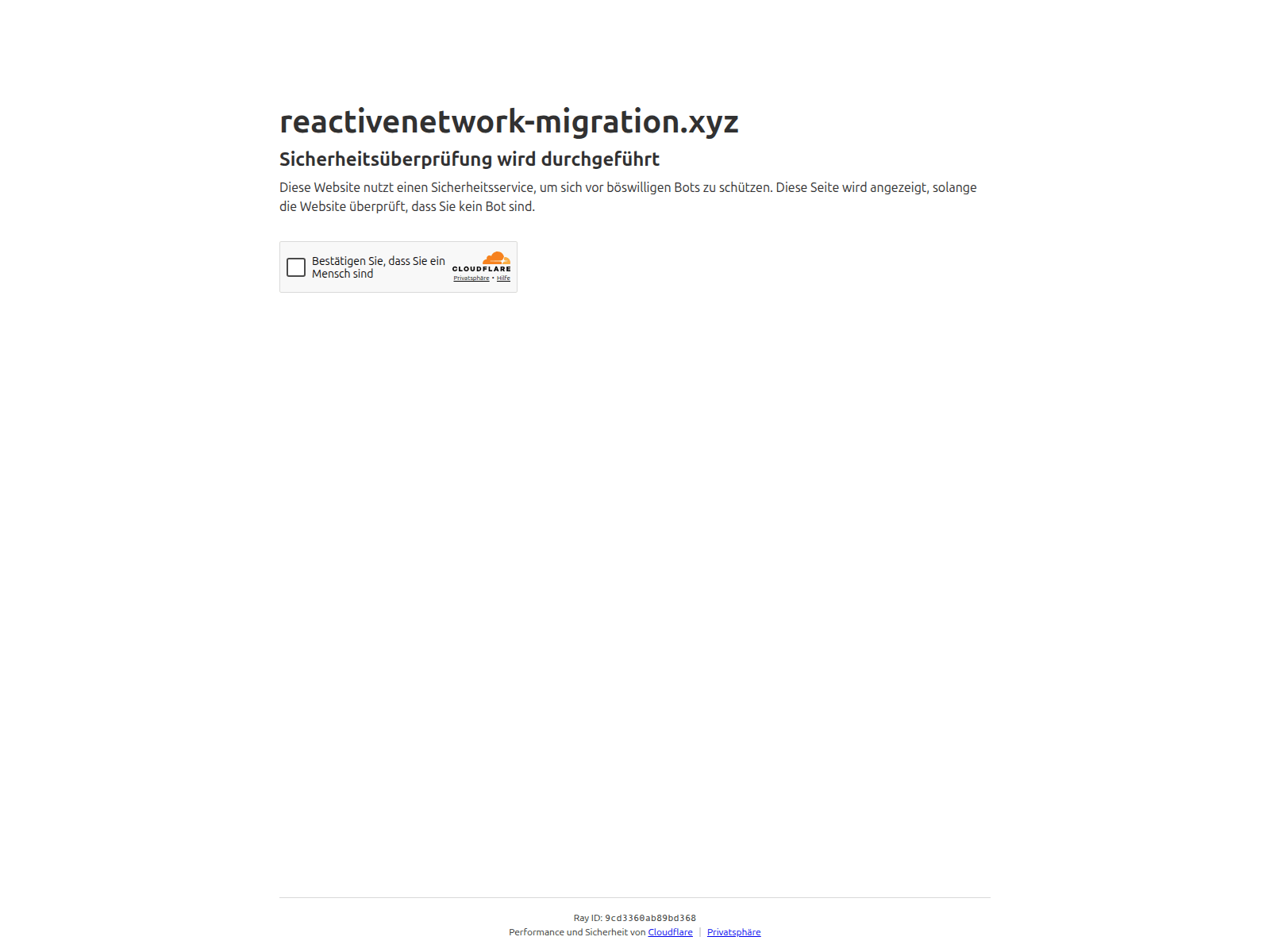 Screenshot of reactivenetwork-migration.xyz
