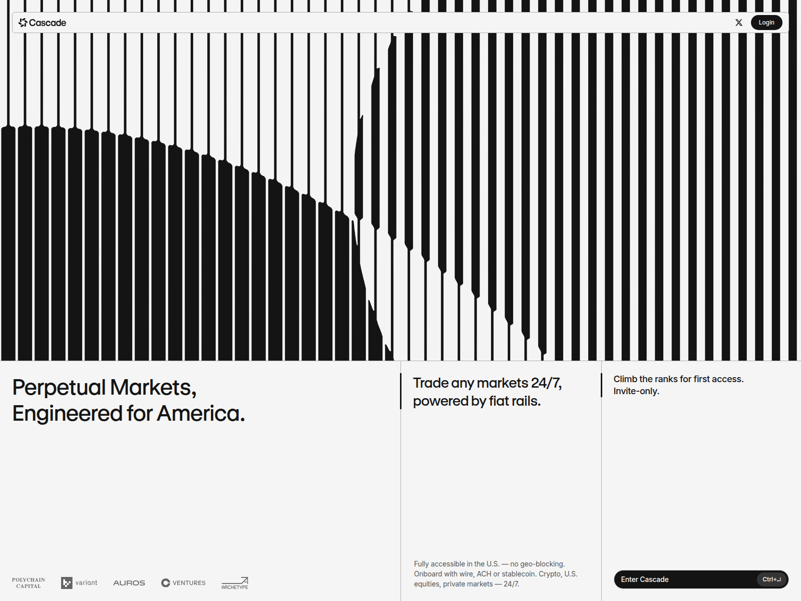 Screenshot of cascde.xyz