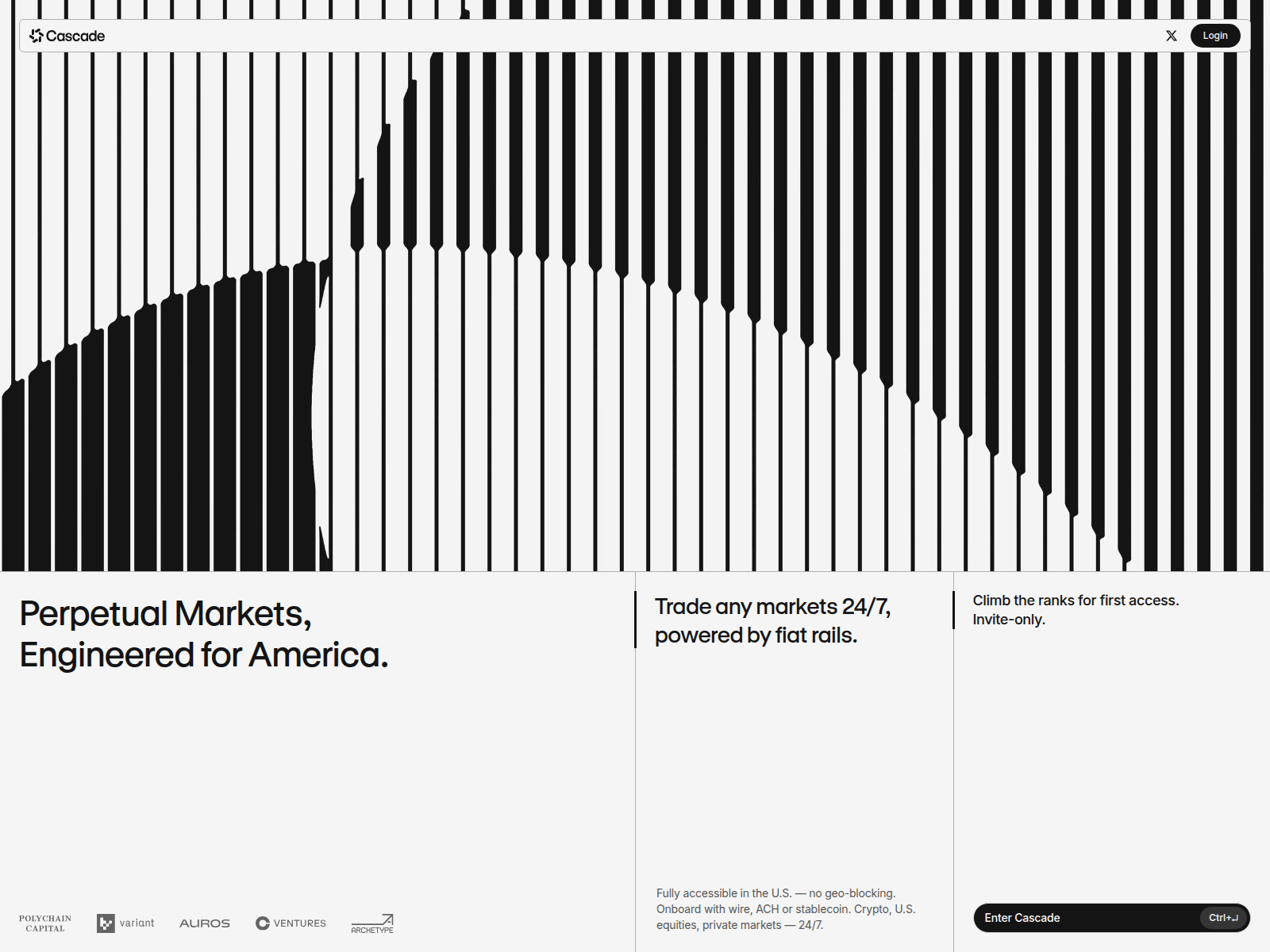 Screenshot of cacade.xyz