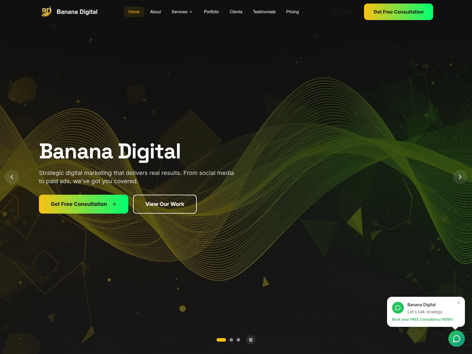 Screenshot of bananadigital.agency