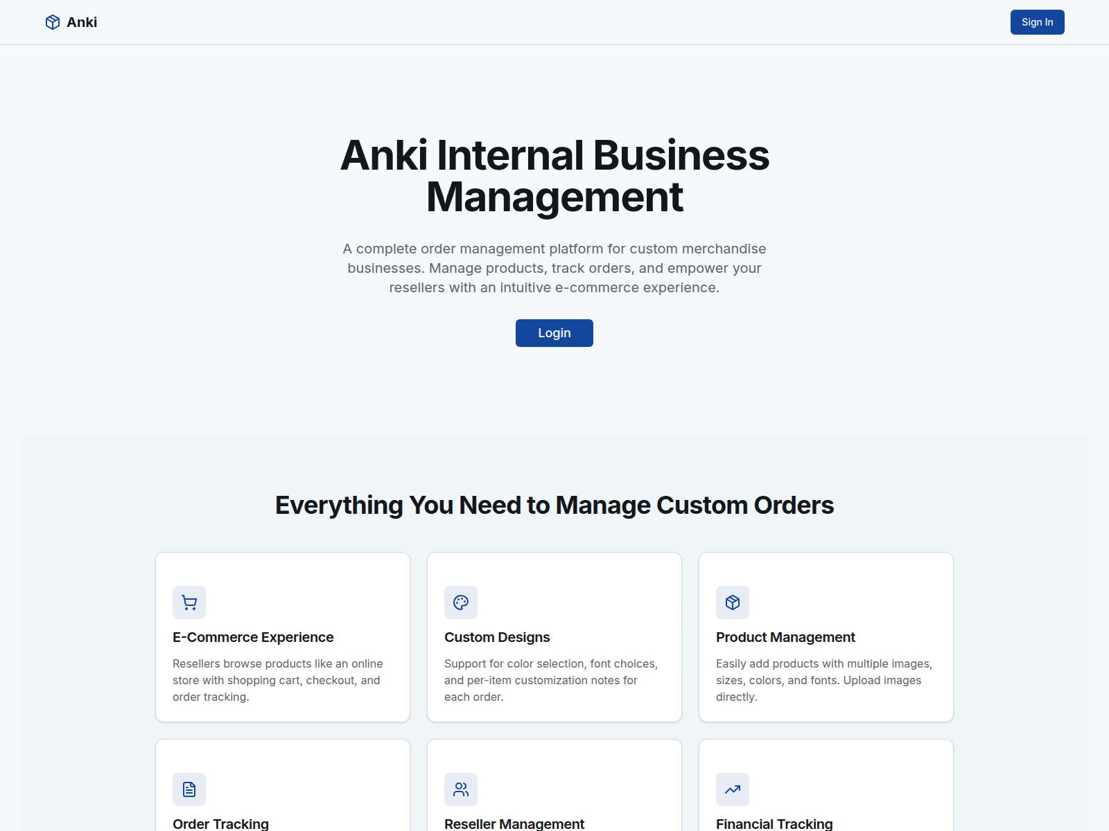 Screenshot of ankiinternal.biz
