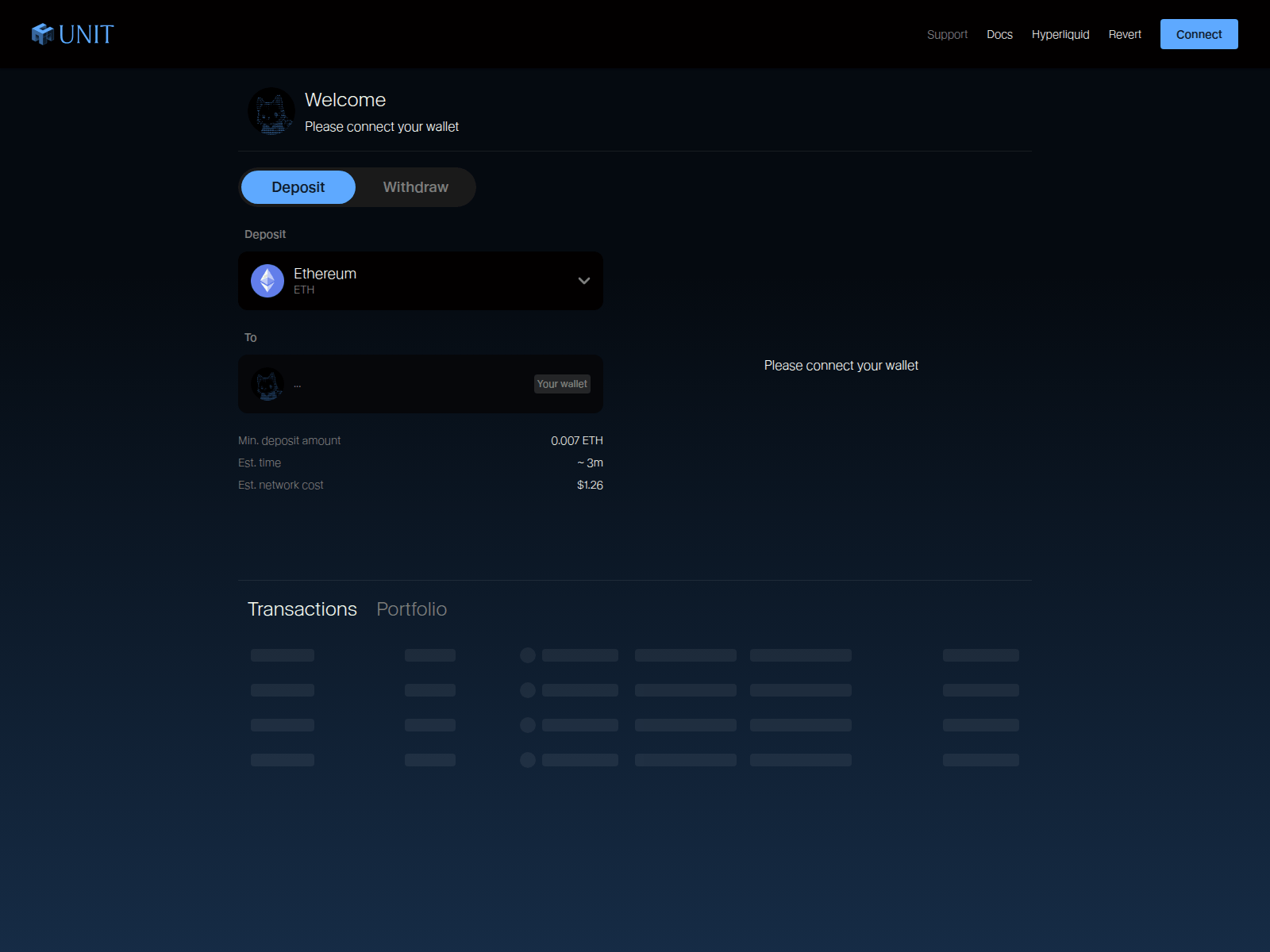 Screenshot of hyperunit.cam