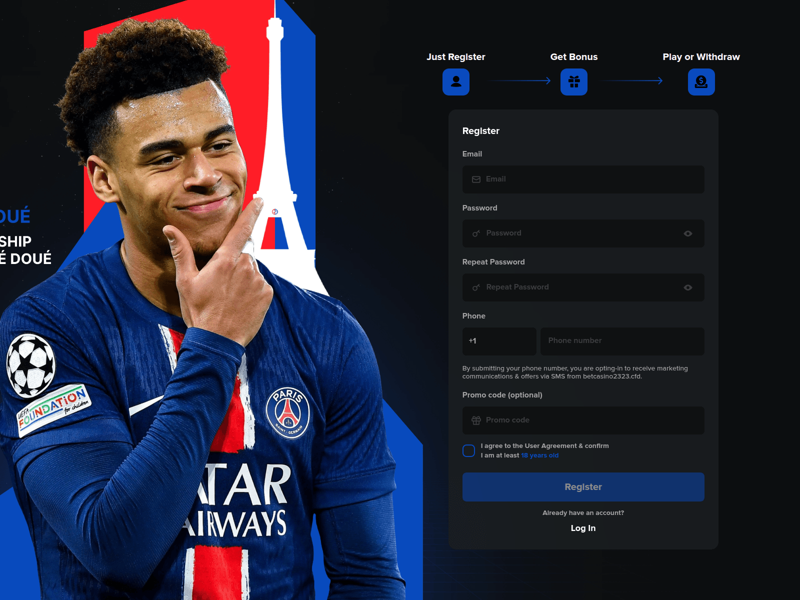 Screenshot of betcasino2323.cfd