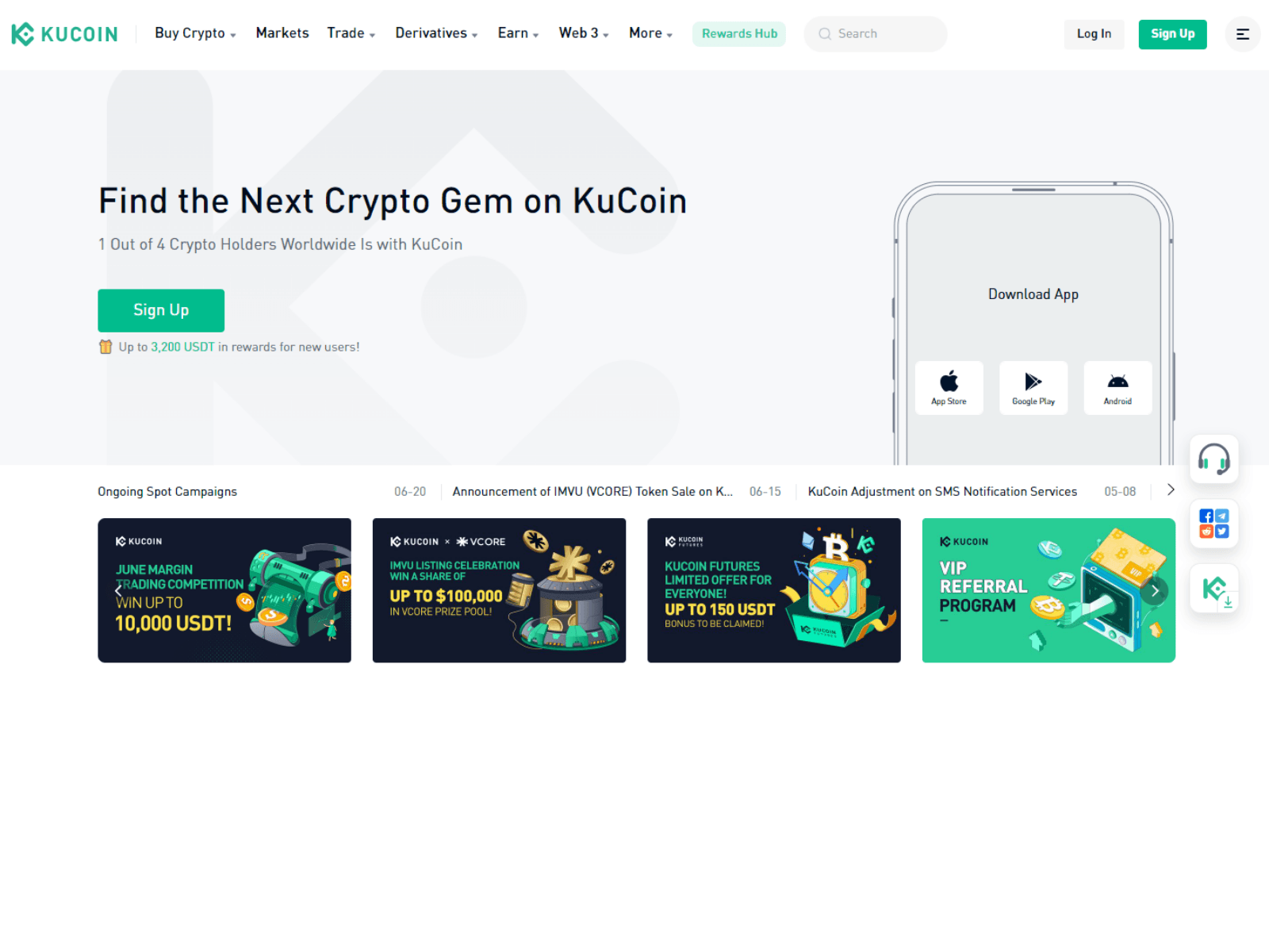 Screenshot of kucoiinlogeinsx.webflow.io