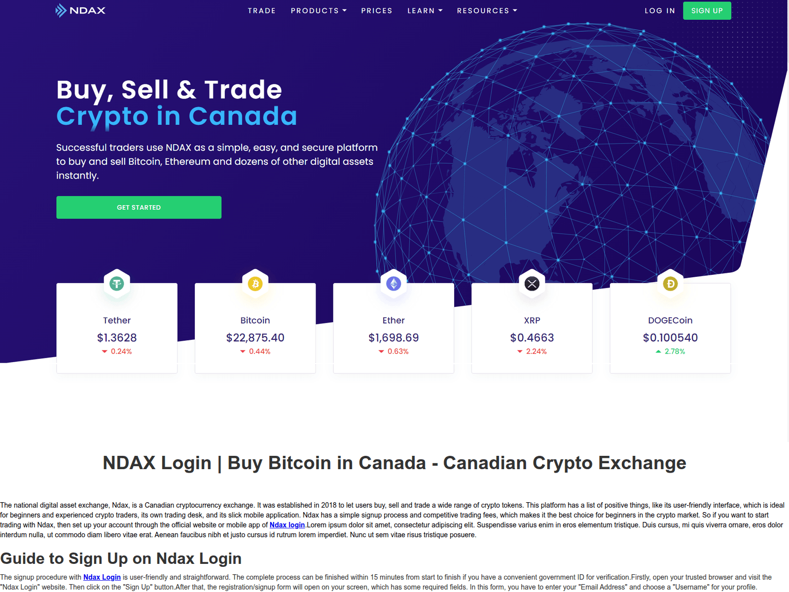 Screenshot of logi-ndex.webflow.io