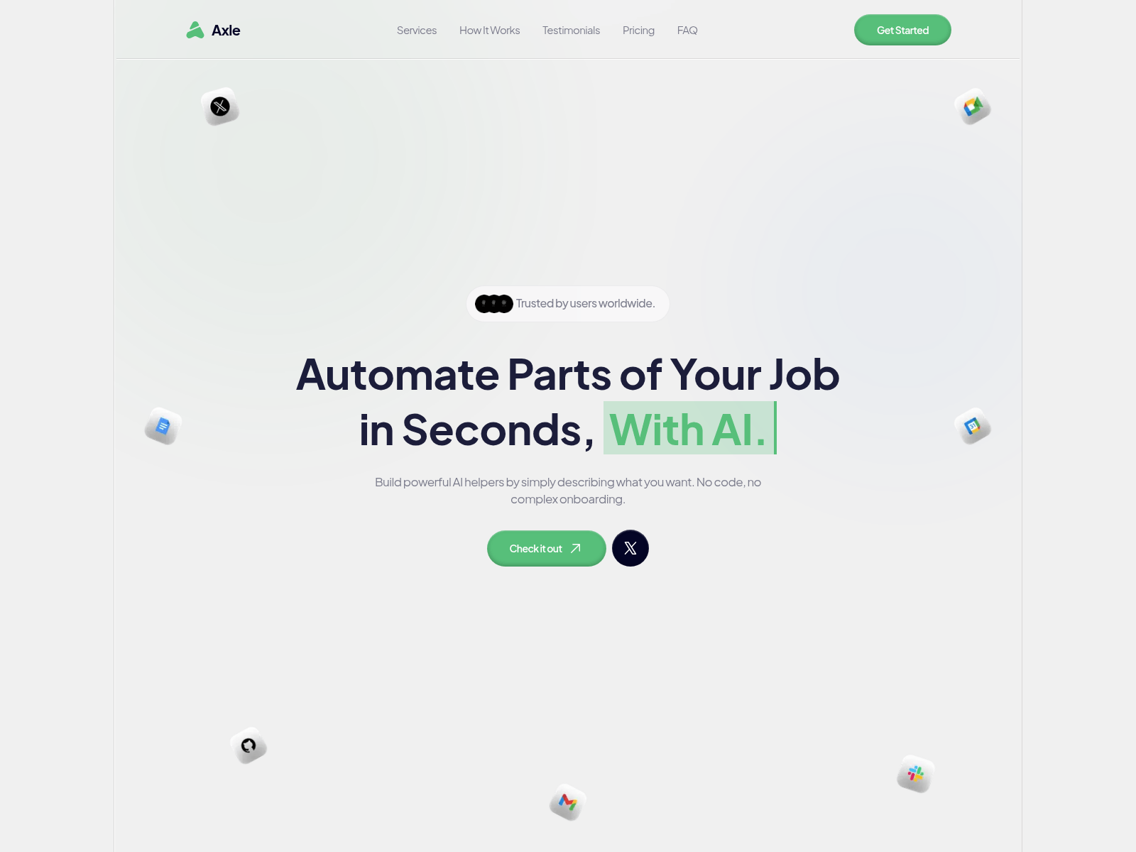 Screenshot of heyaxle.click