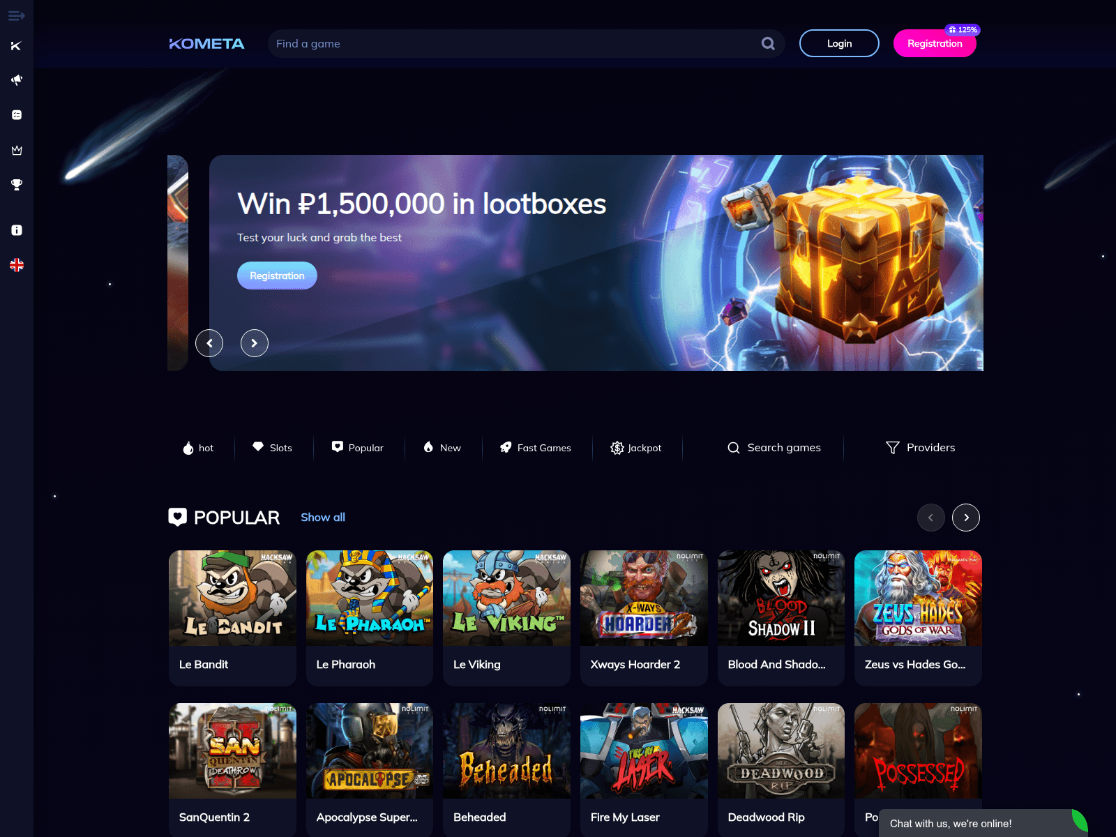 Screenshot of kometacas596.click