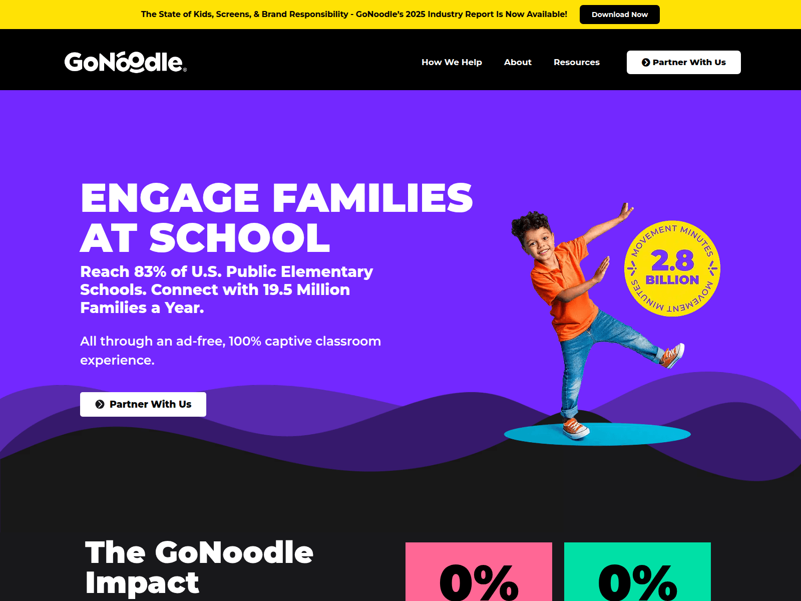 Screenshot of gonoodlenetwork.com