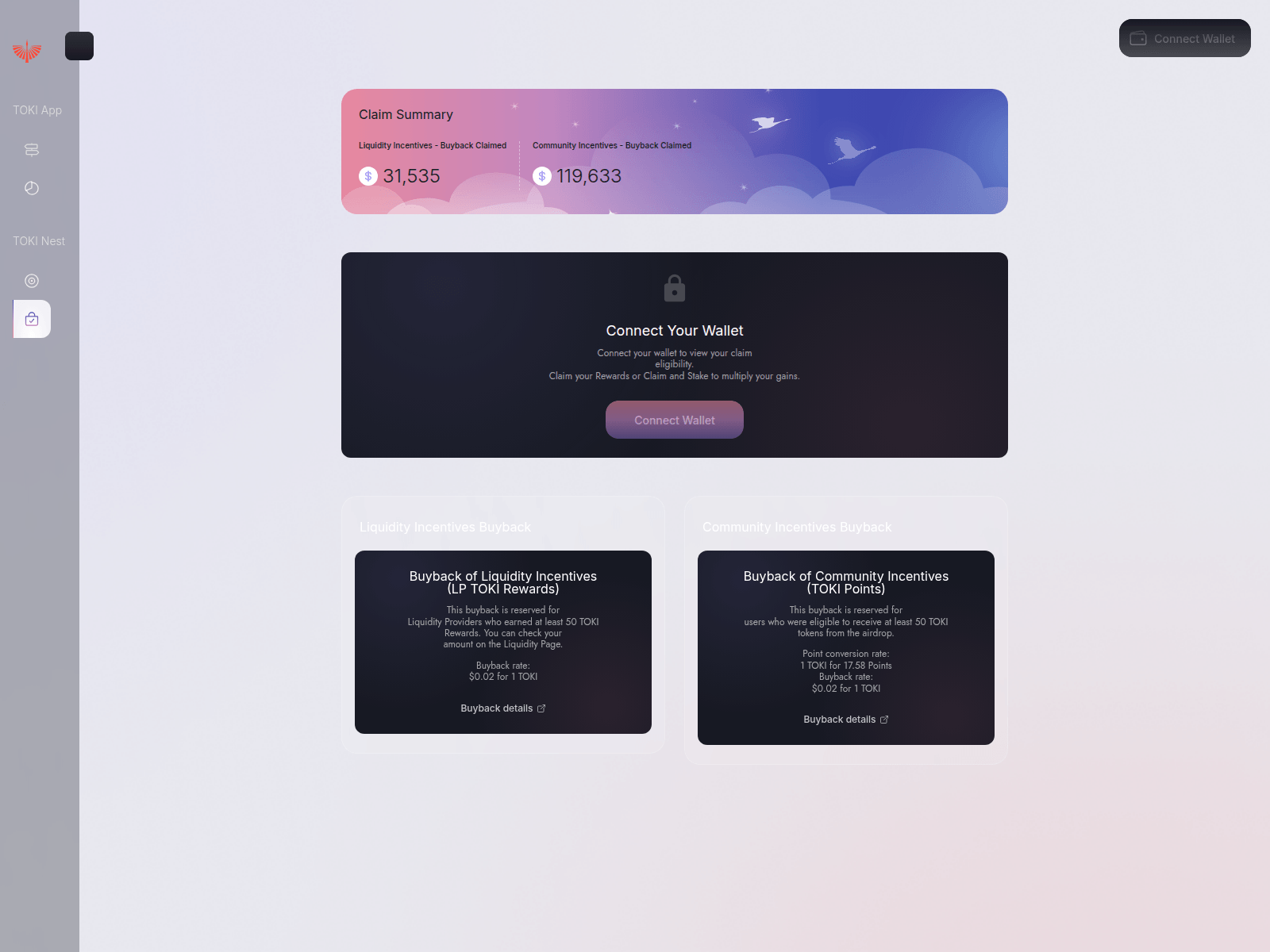 Screenshot of tokifinance.xyz