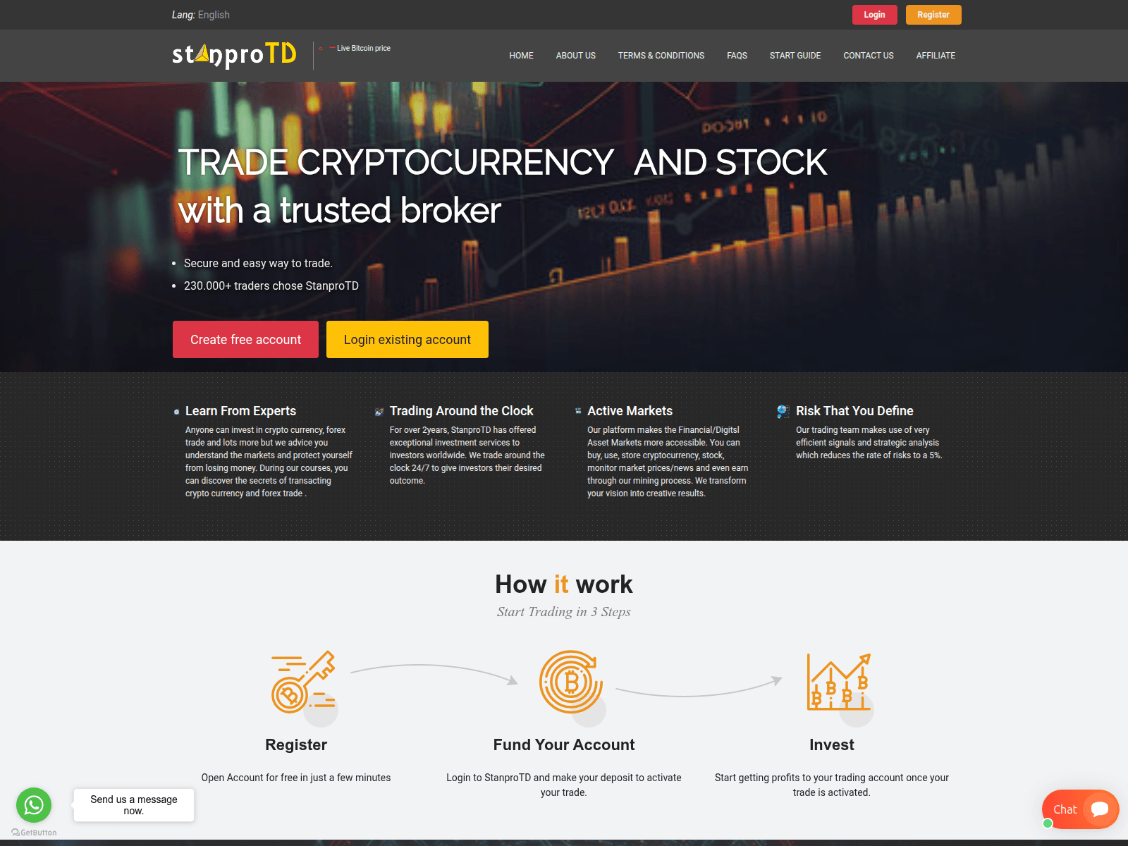 Screenshot of standardsprotd.com