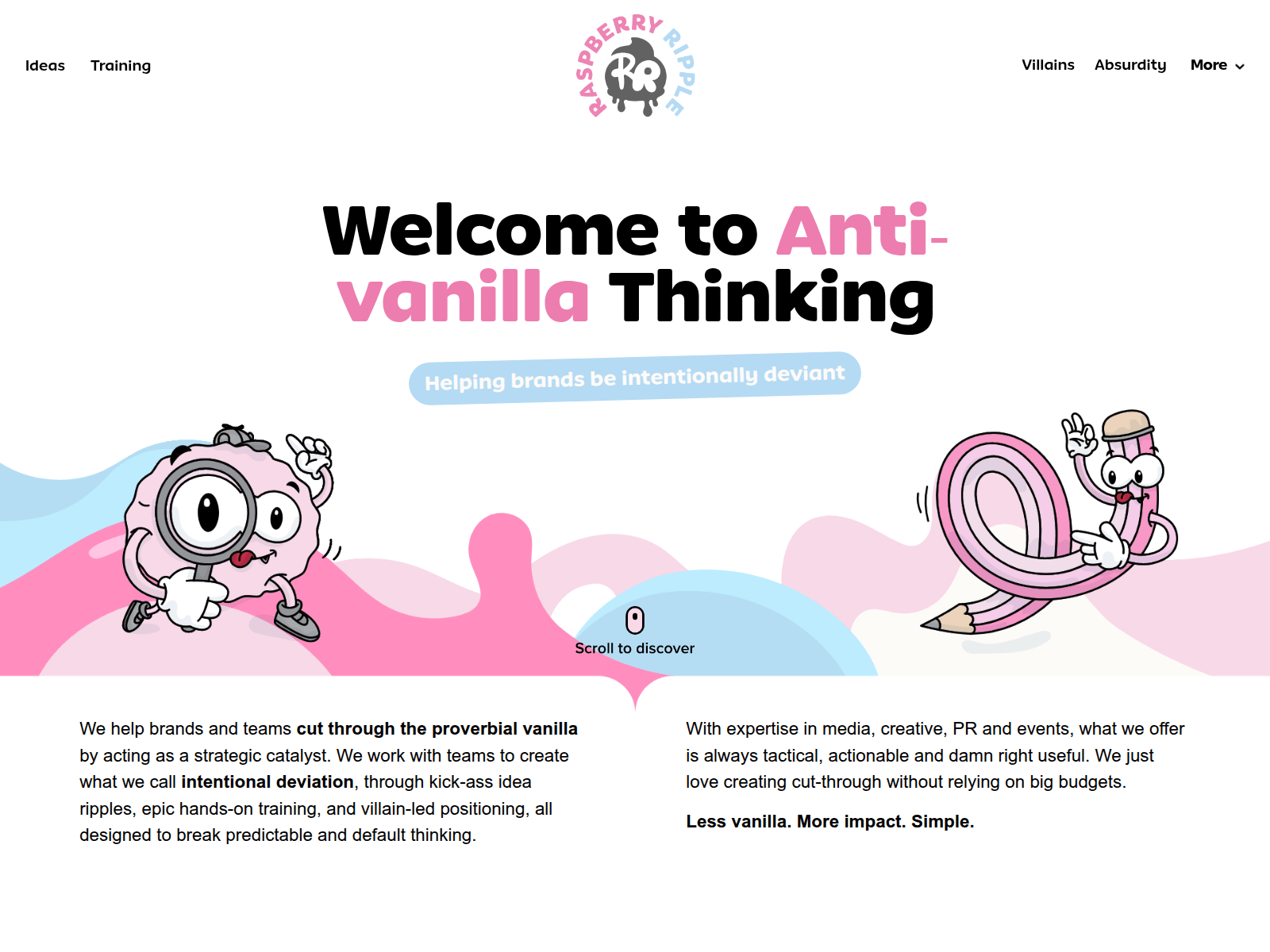 Screenshot of atraspberryripple.com