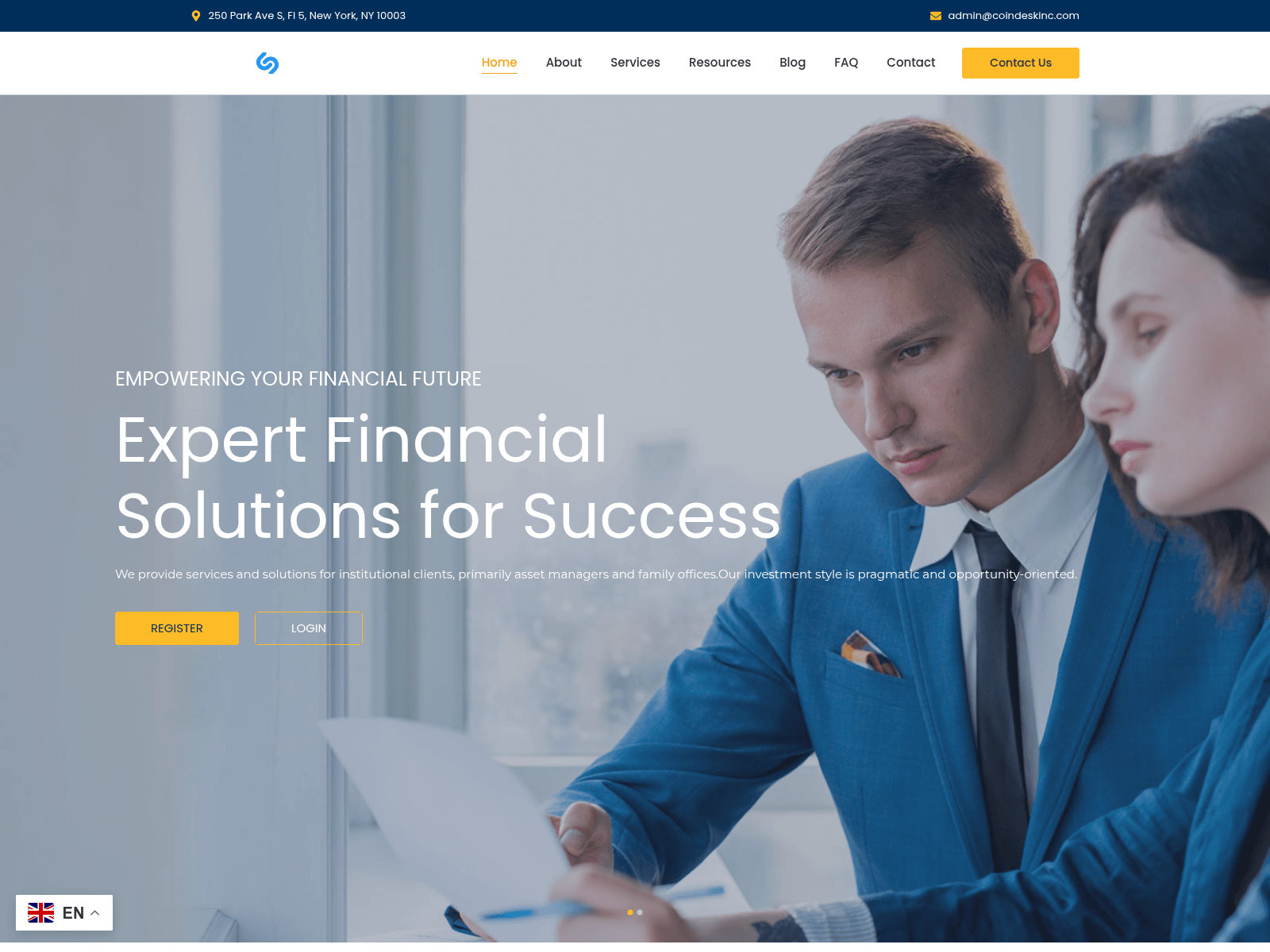 Screenshot of coindeskinc.com