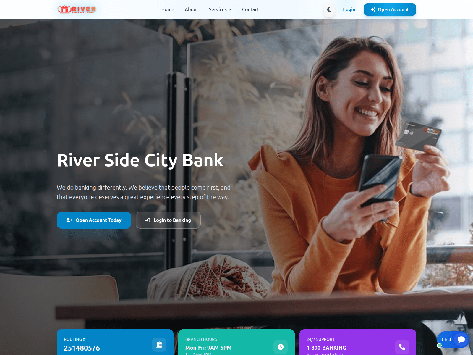 Screenshot of riversides-cb.com
