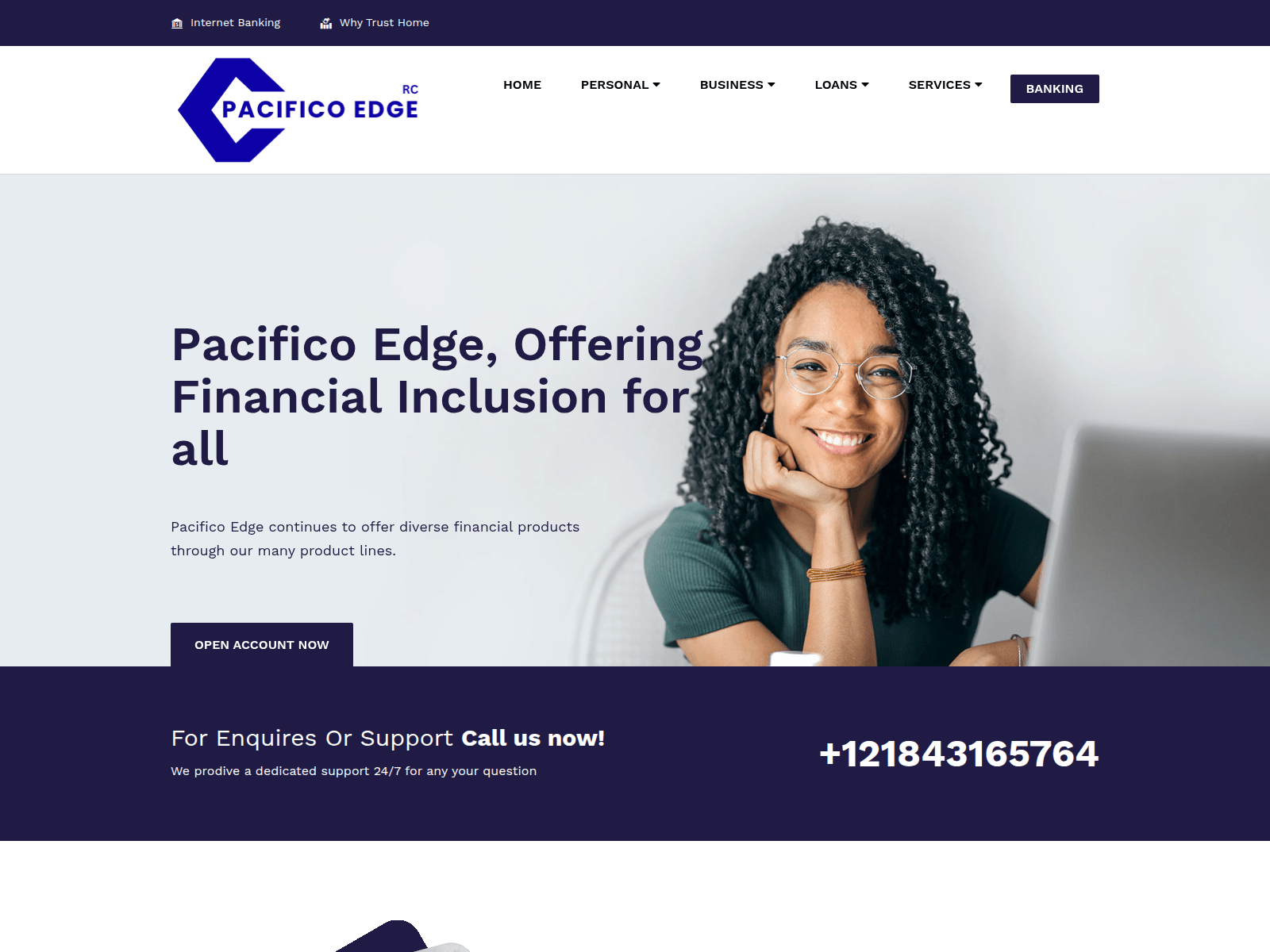 Screenshot of pacificoedge.com