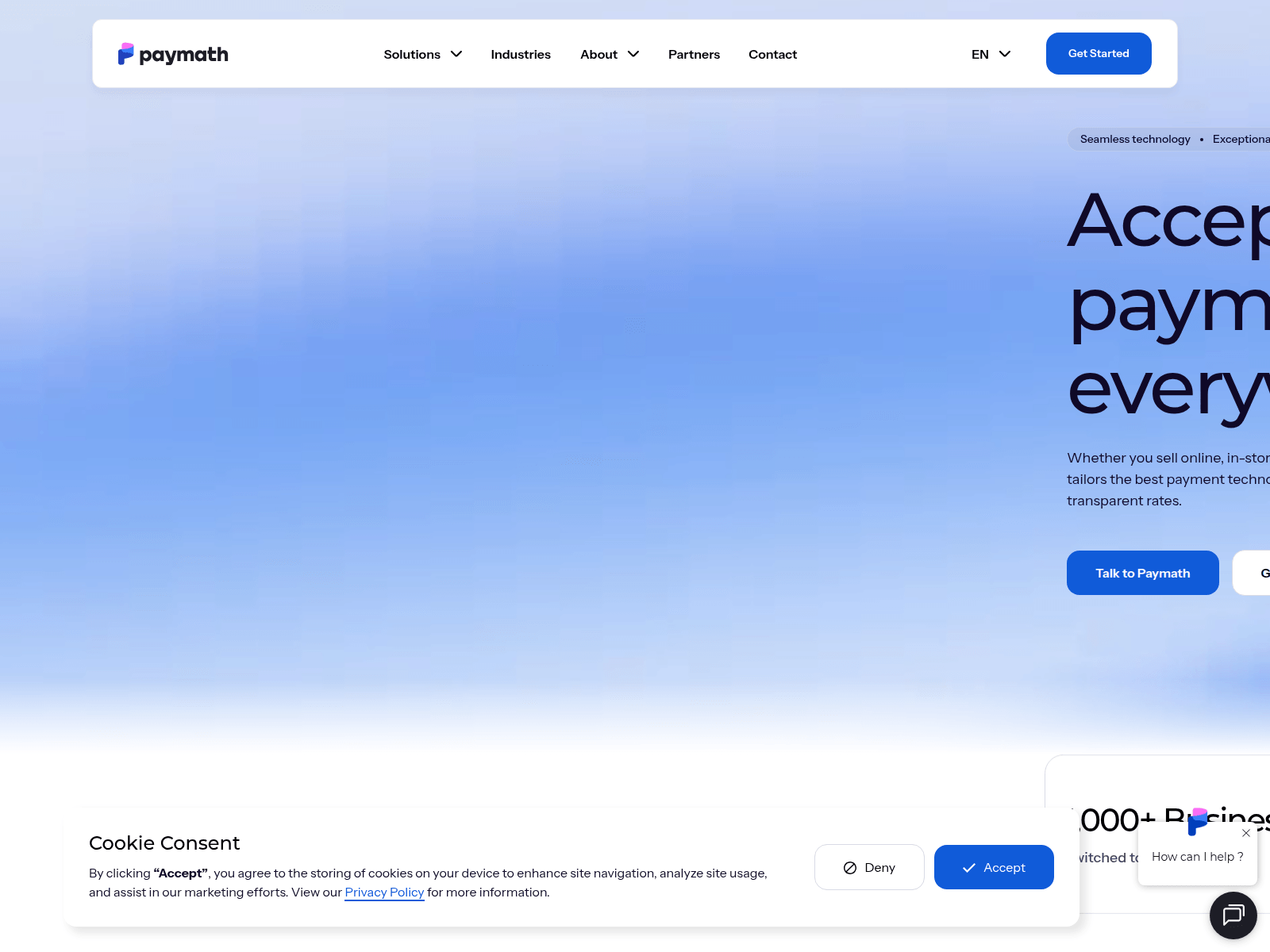 Screenshot of paymathtech.com