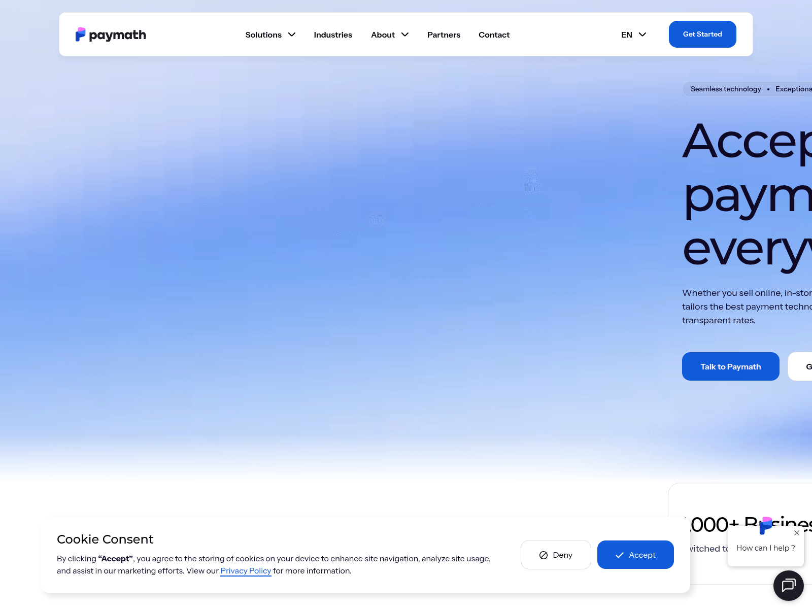 Screenshot of paymathhq.com