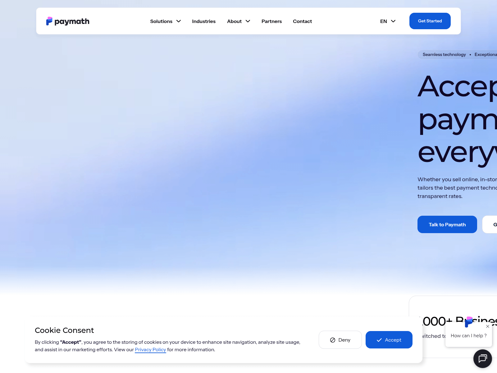 Screenshot of paymathsolutions.com