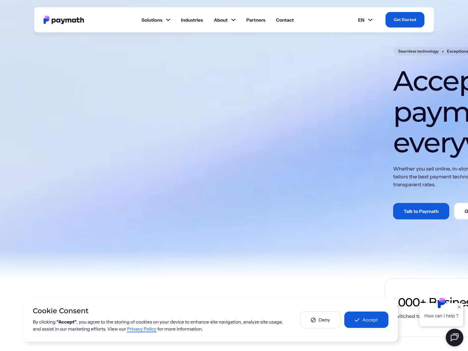 Screenshot of paymathweb.com