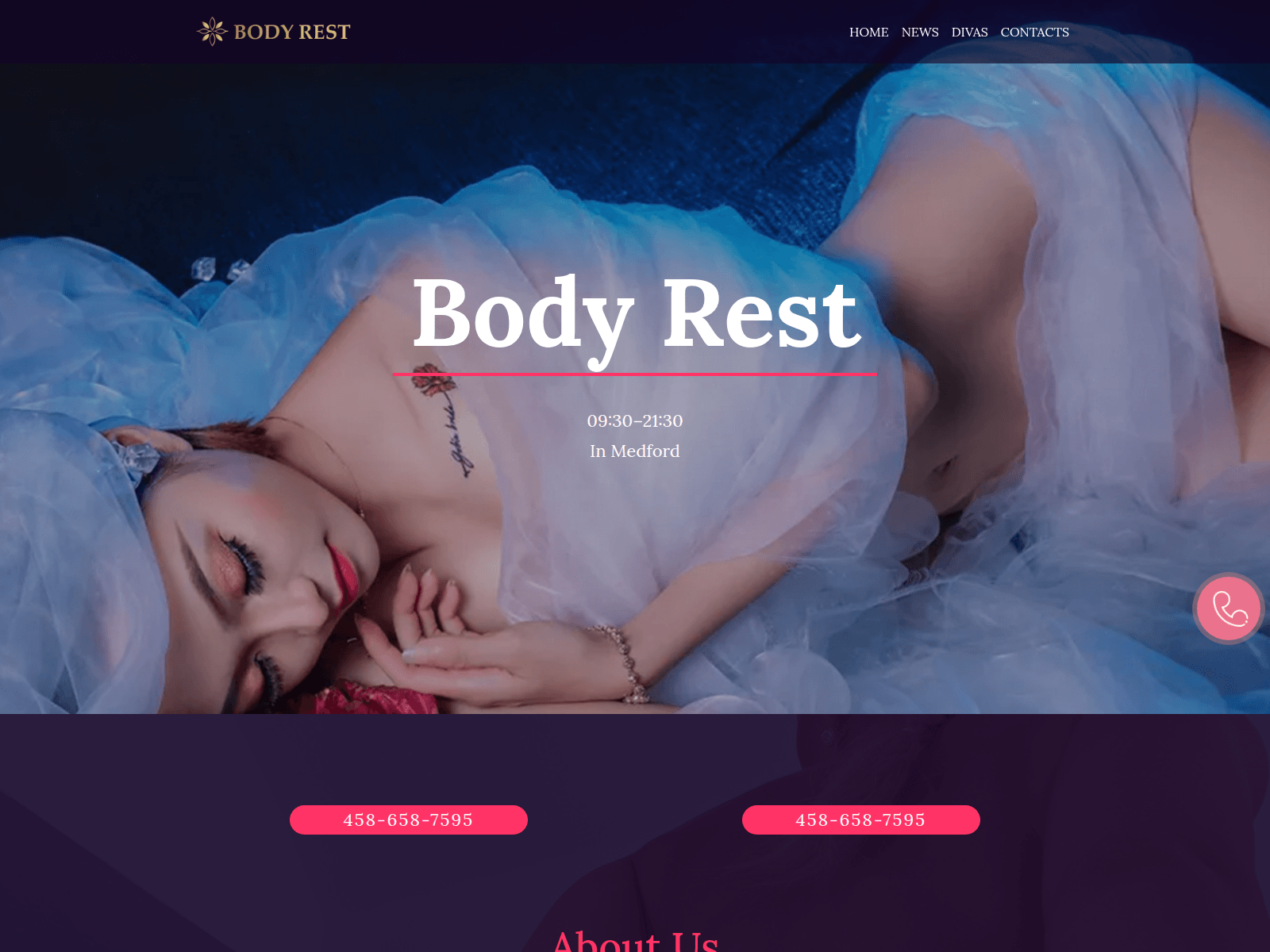 Screenshot of bodyrested.com