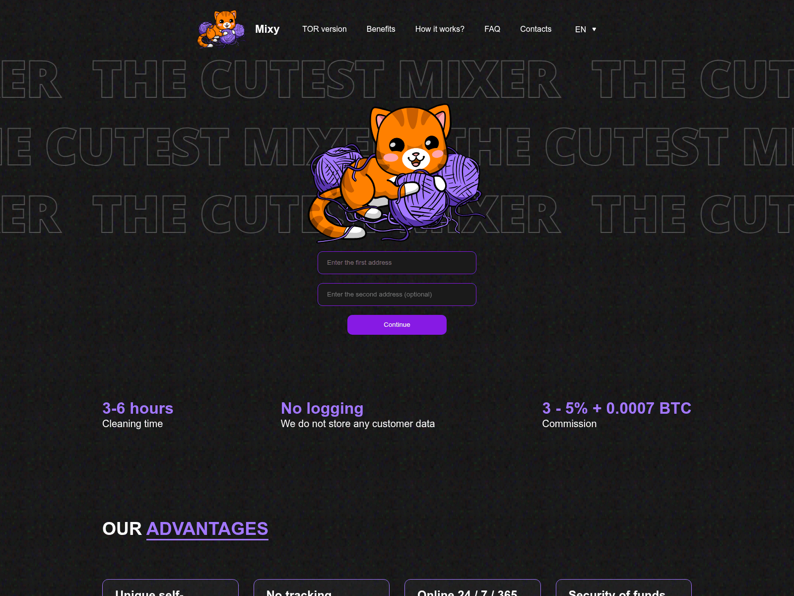 Screenshot of muxy.money